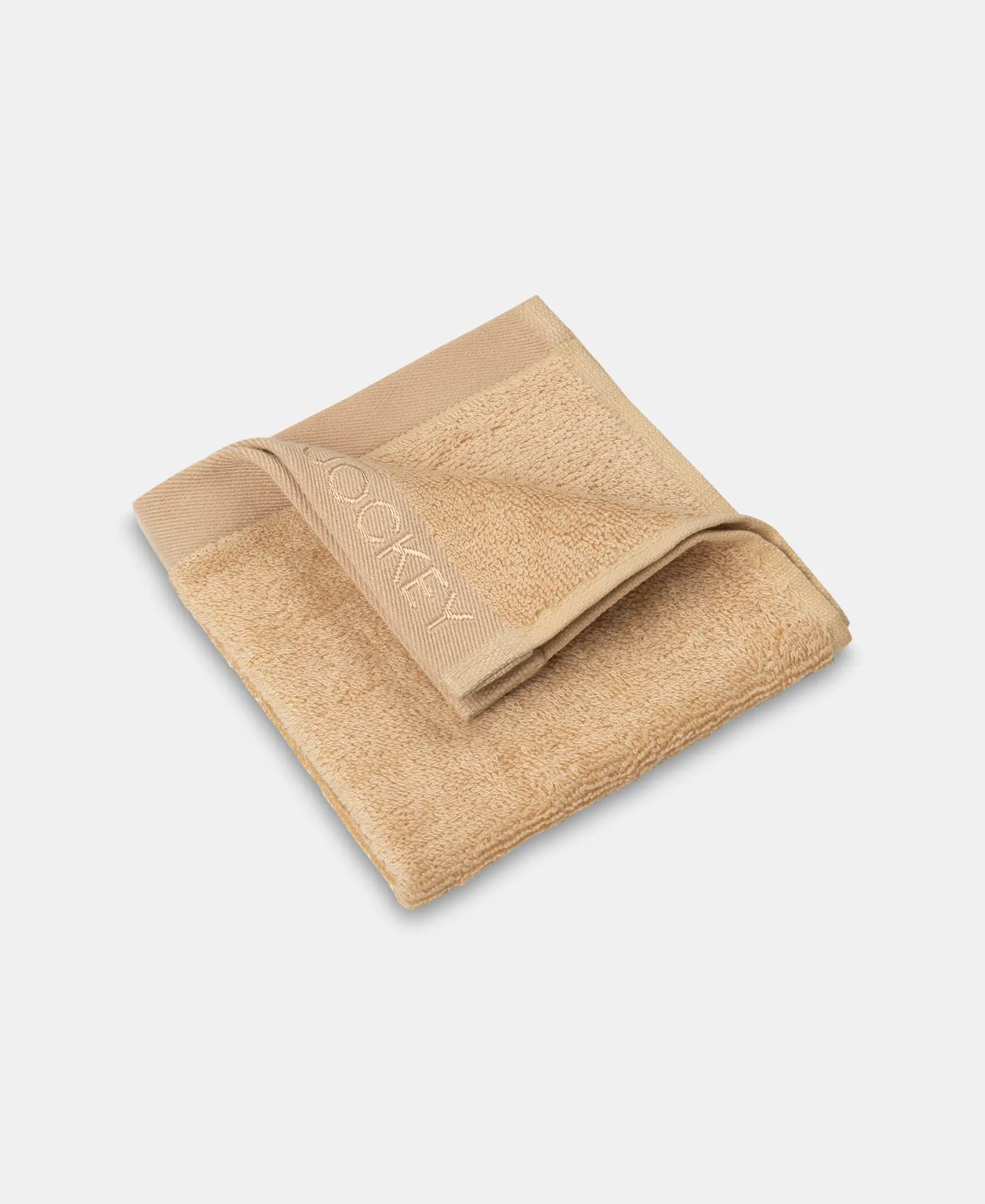 Bamboo Cotton Blend Terry Ultrasoft and Durable Face Towel with Natural StayFresh Properties - Beige (Pack of 3) - Image 3