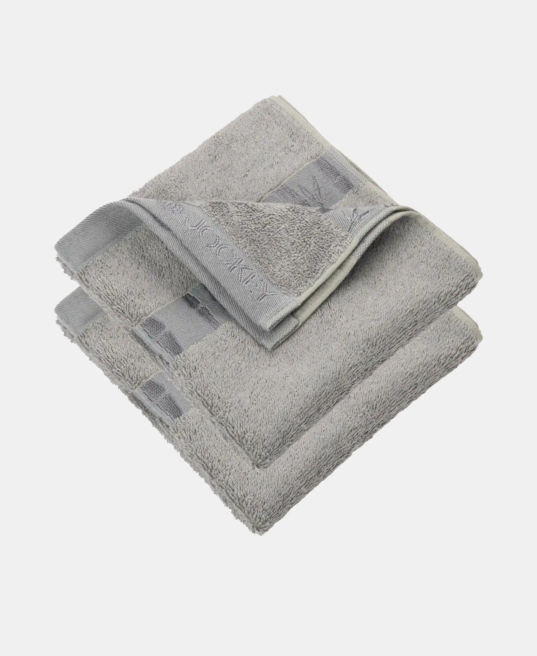 Bamboo Cotton Blend Terry Ultrasoft and Durable Hand Towel with Natural StayFresh Properties - Grey (Pack of 2) - Image 5