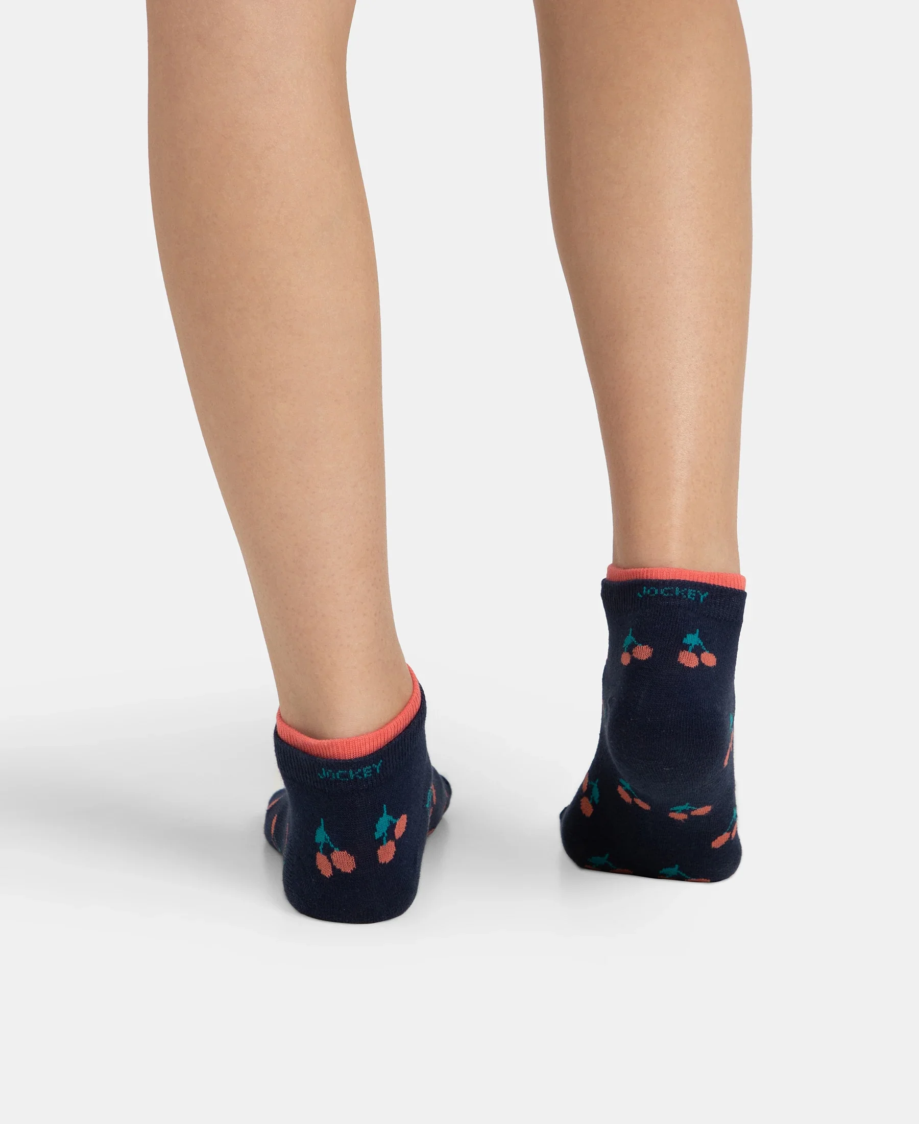 Compact Cotton Stretch Low Show Socks with StayFresh Treatment - Peacoat & Oat Meal (Pack of 2) - Image 10