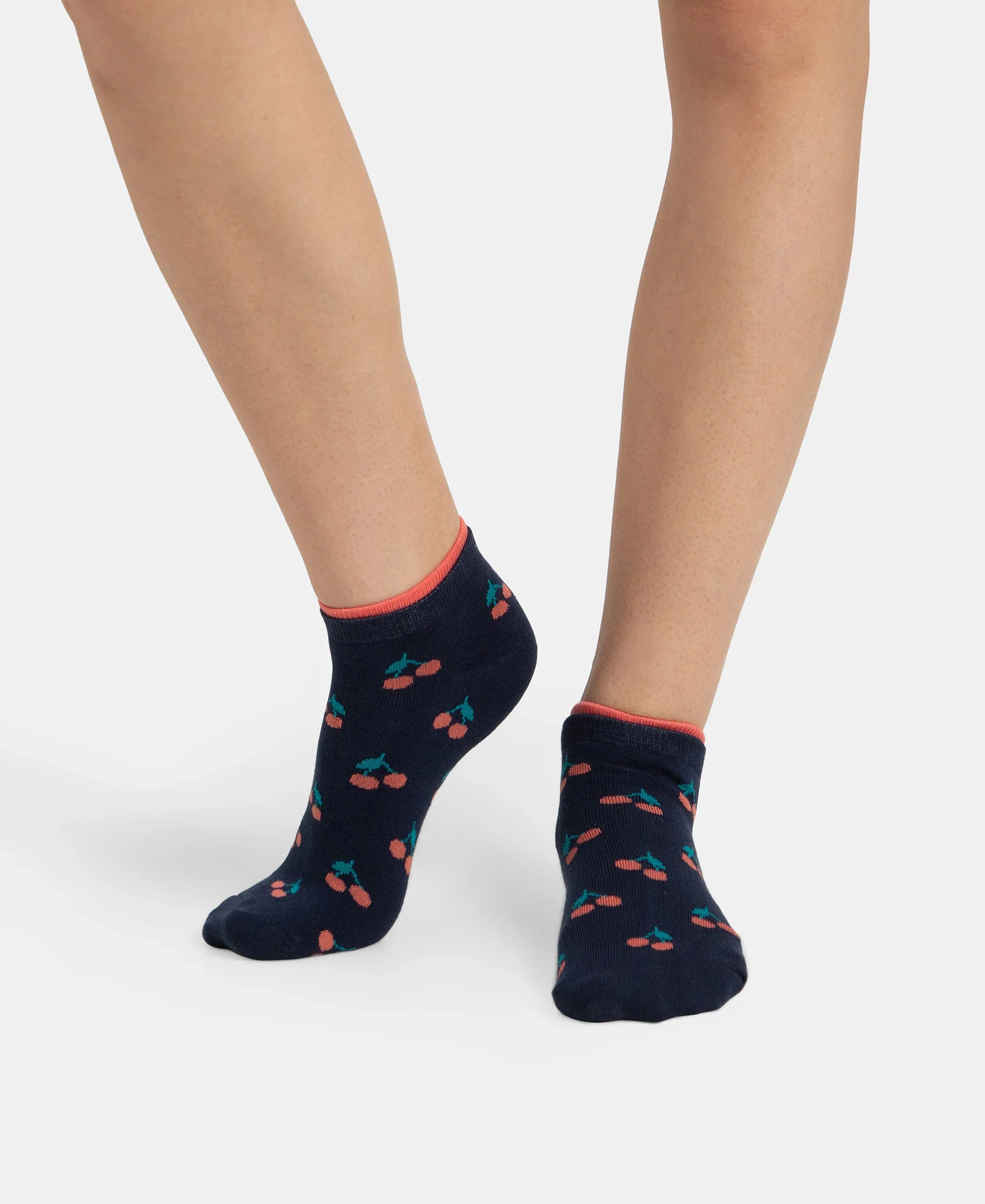 Compact Cotton Stretch Low Show Socks with StayFresh Treatment - Peacoat & Oat Meal (Pack of 2) - Image 11