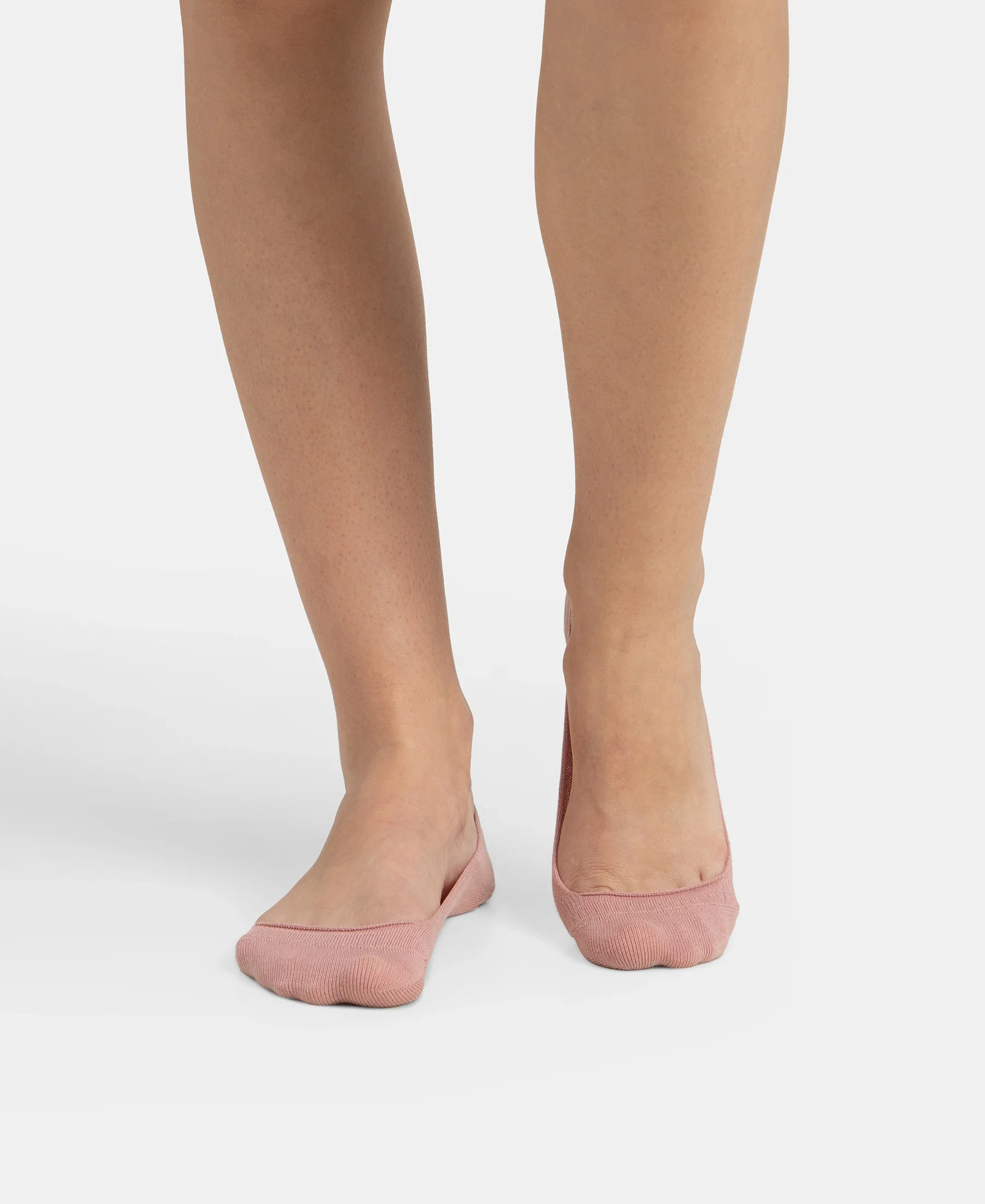 Compact Cotton Stretch No Show Socks With Stay Fresh Treatment - Pale Mauve - Image 2