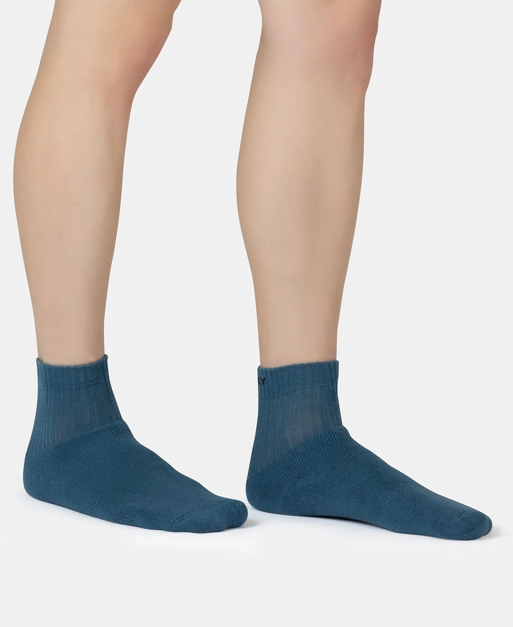 Compact Cotton Terry Ankle Length Socks With StayFresh Treatment - Stellar - Image 3