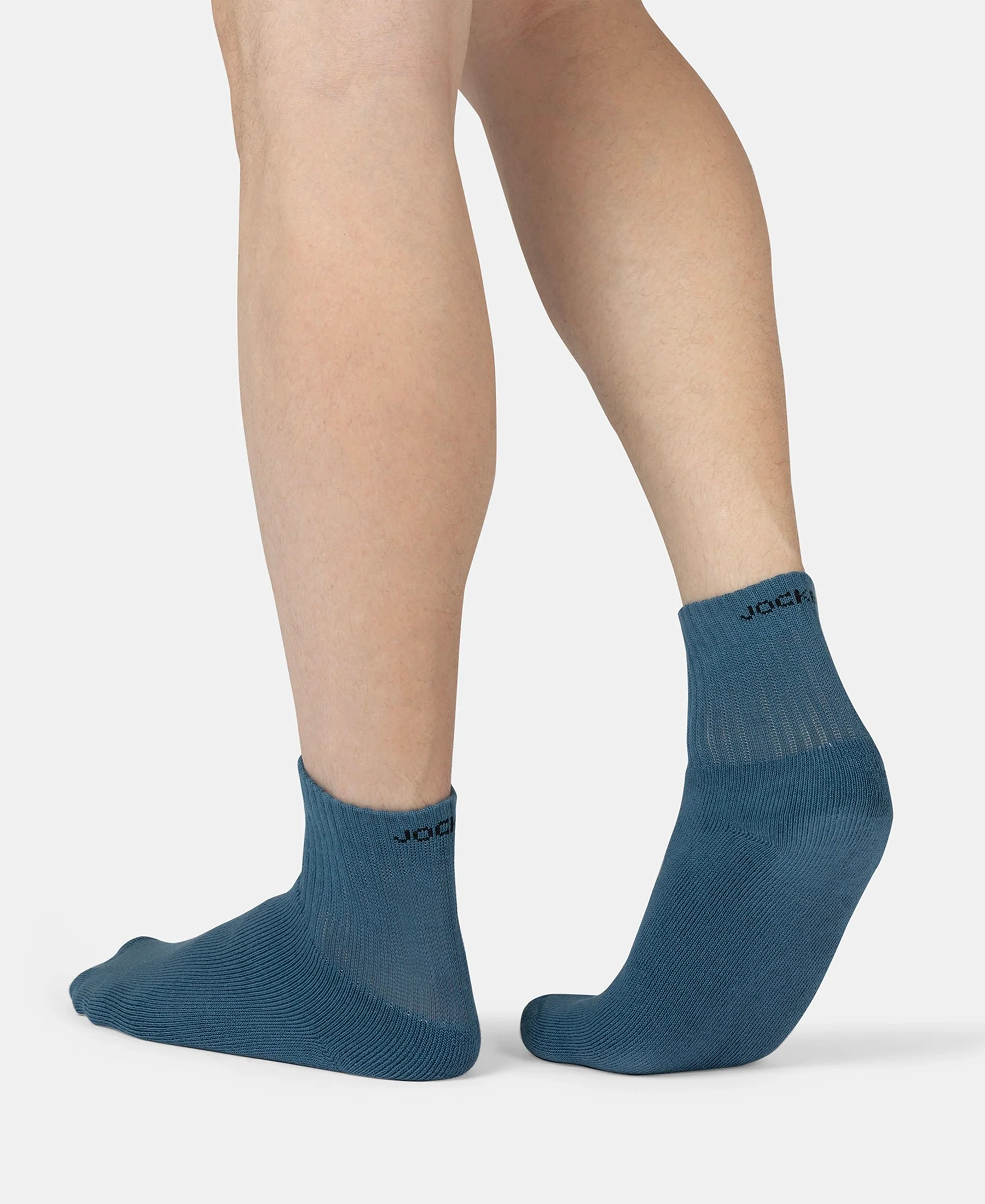 Compact Cotton Terry Ankle Length Socks With StayFresh Treatment - Stellar - Image 4