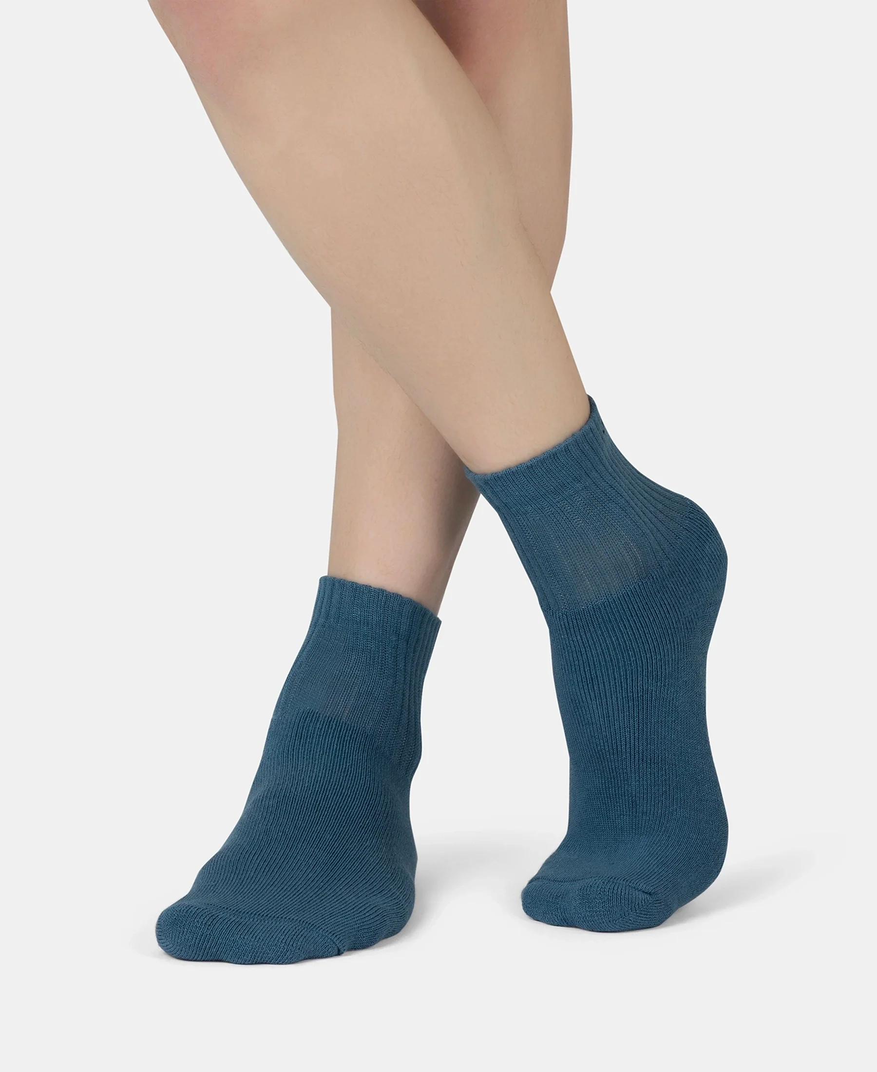 Compact Cotton Terry Ankle Length Socks With StayFresh Treatment - Stellar - Image 5