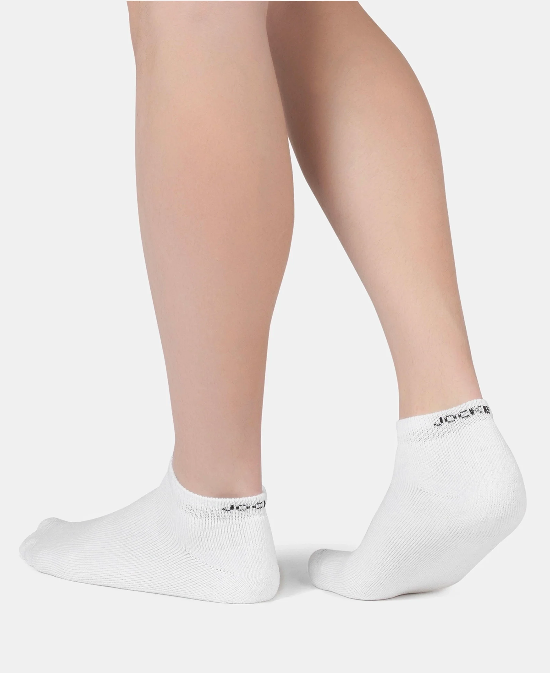 Compact Cotton Terry Low Show Socks with StayFresh Treatment - White, Mid Grey Melange & Stellar (Pack of 3) - Image 13