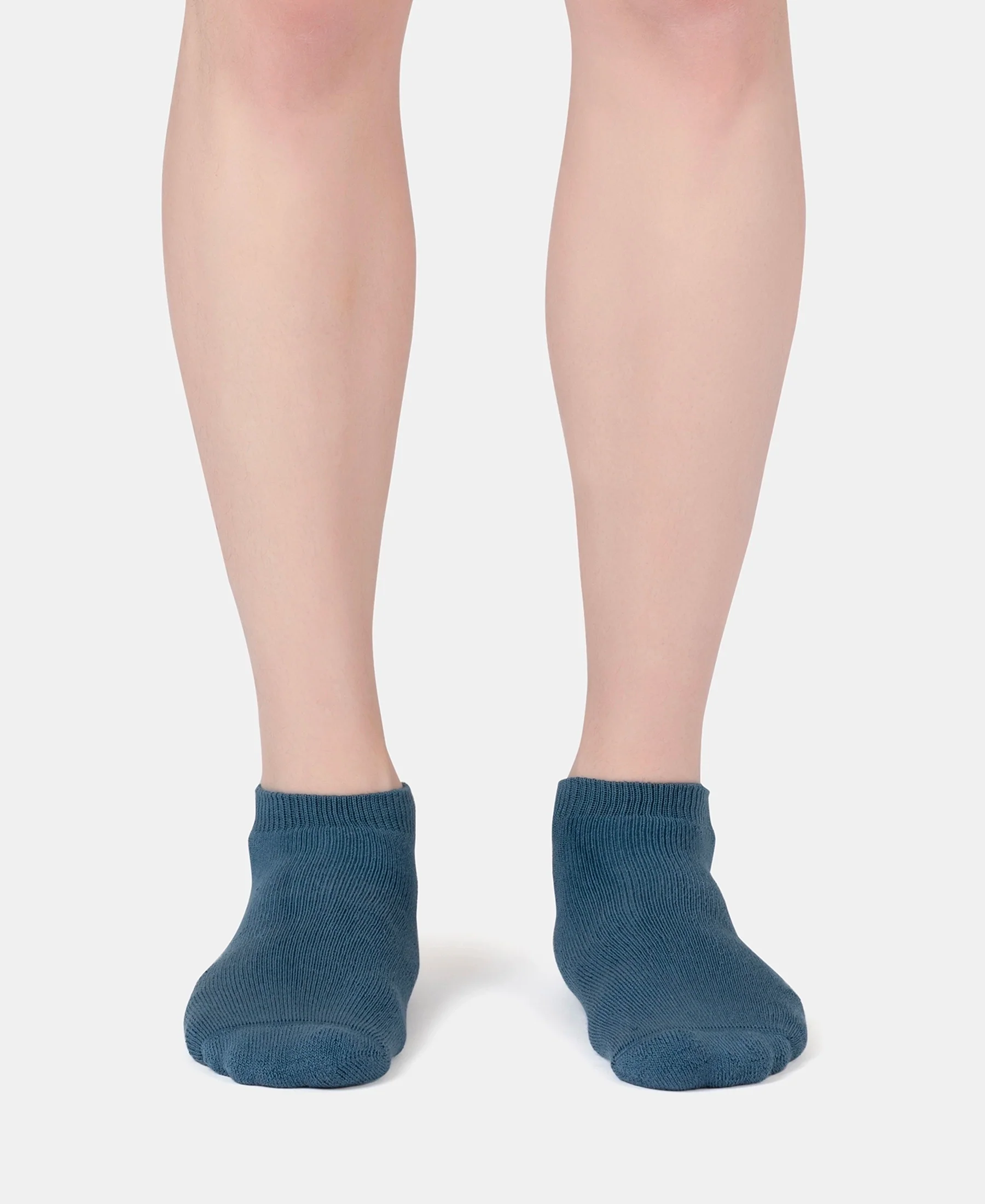 Compact Cotton Terry Low Show Socks with StayFresh Treatment - White, Mid Grey Melange & Stellar (Pack of 3) - Image 7