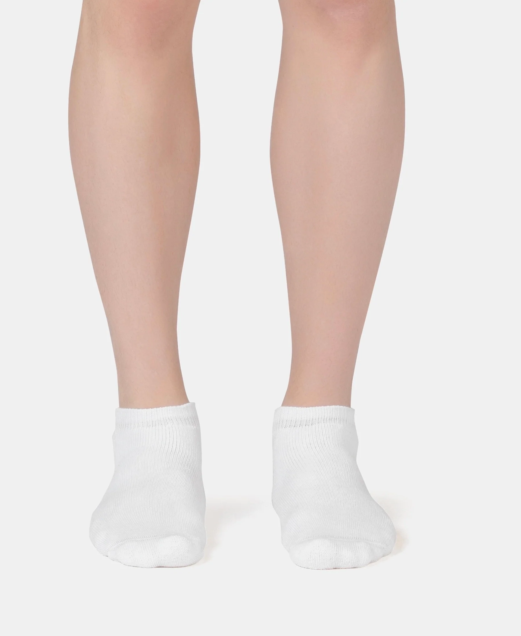 Compact Cotton Terry Low Show Socks with StayFresh Treatment - White (Pack of 3) - Image 2