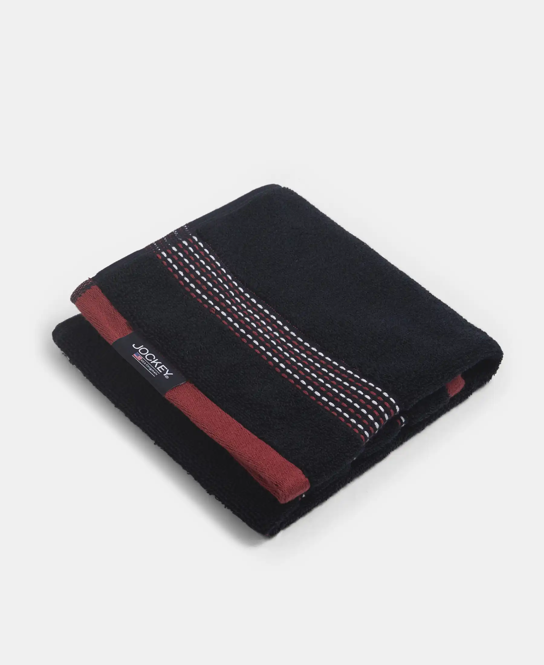 Cotton Rich Terry Ultrasoft and Durable Striped Hand Towel - Deep Navy (Pack of 2) - Image 2
