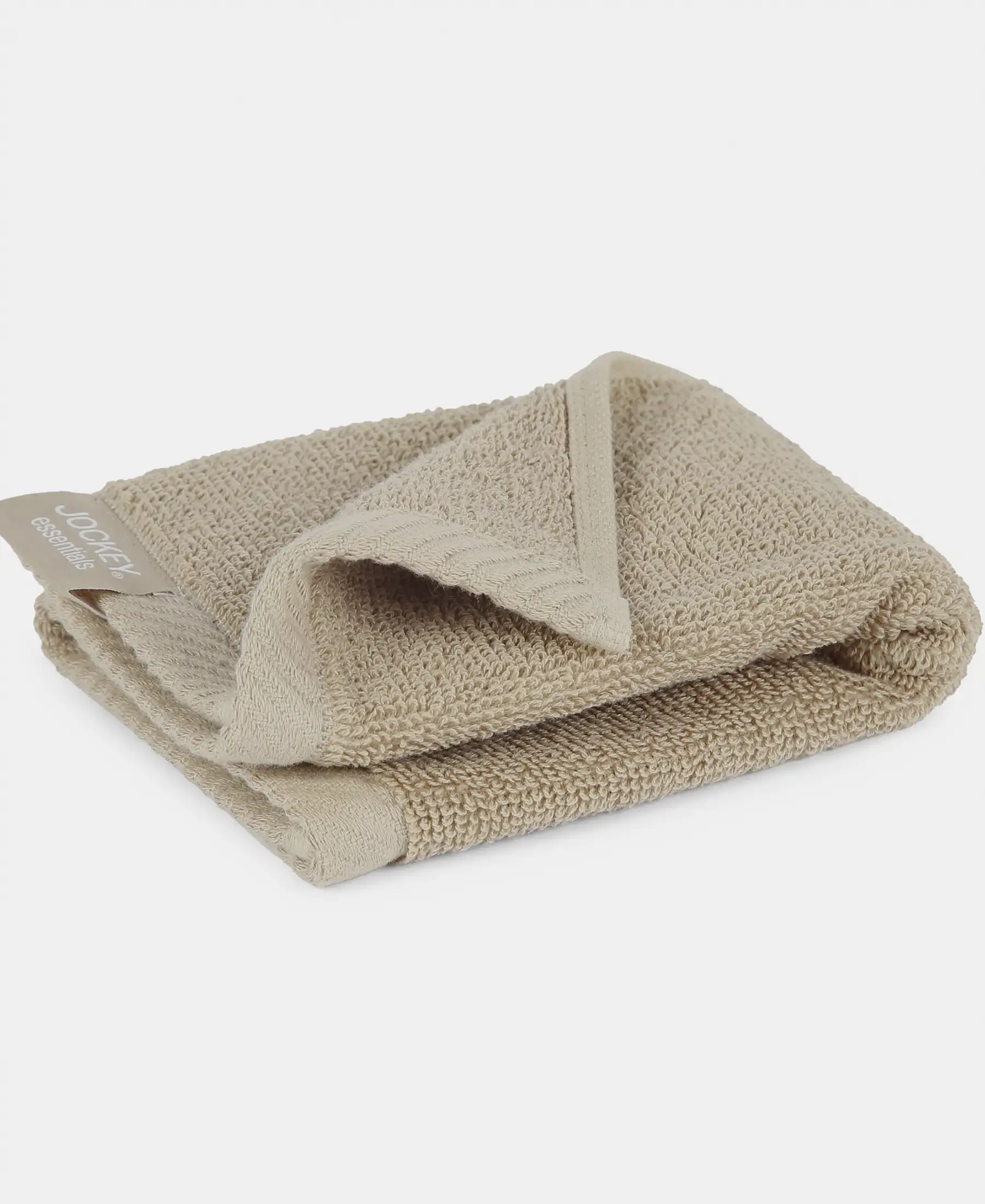 Cotton Terry Ultrasoft and Durable Solid Face Towel - Nomad (Pack of 3) - Image 3