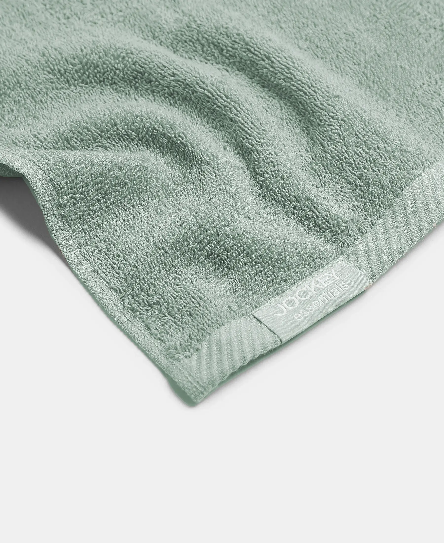 Cotton Terry Ultrasoft and Durable Solid Face Towel - Sage (Pack of 3) - Image 4