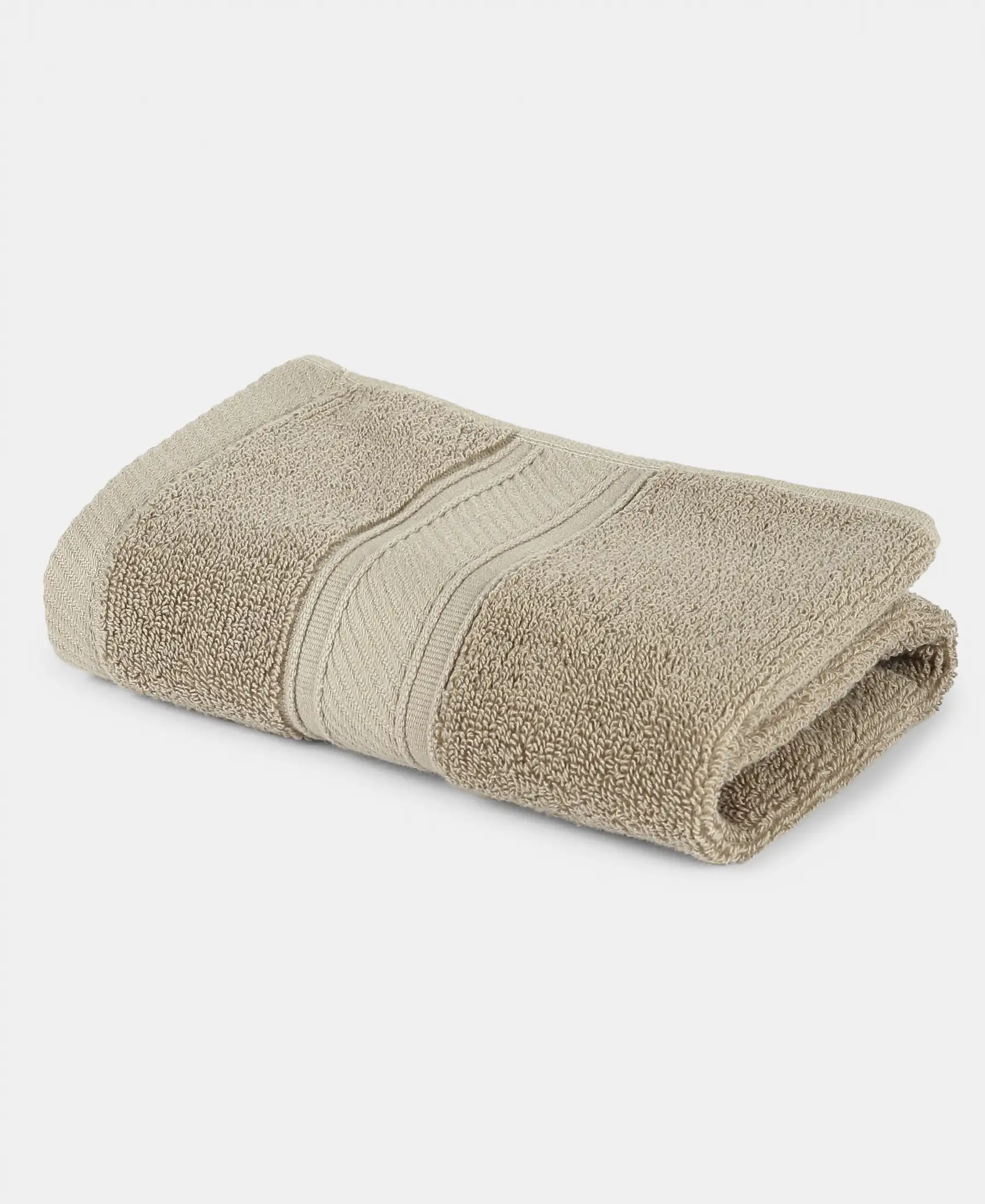Cotton Terry Ultrasoft and Durable Solid Hand Towel - Nomad (Pack of 2) - Image 3