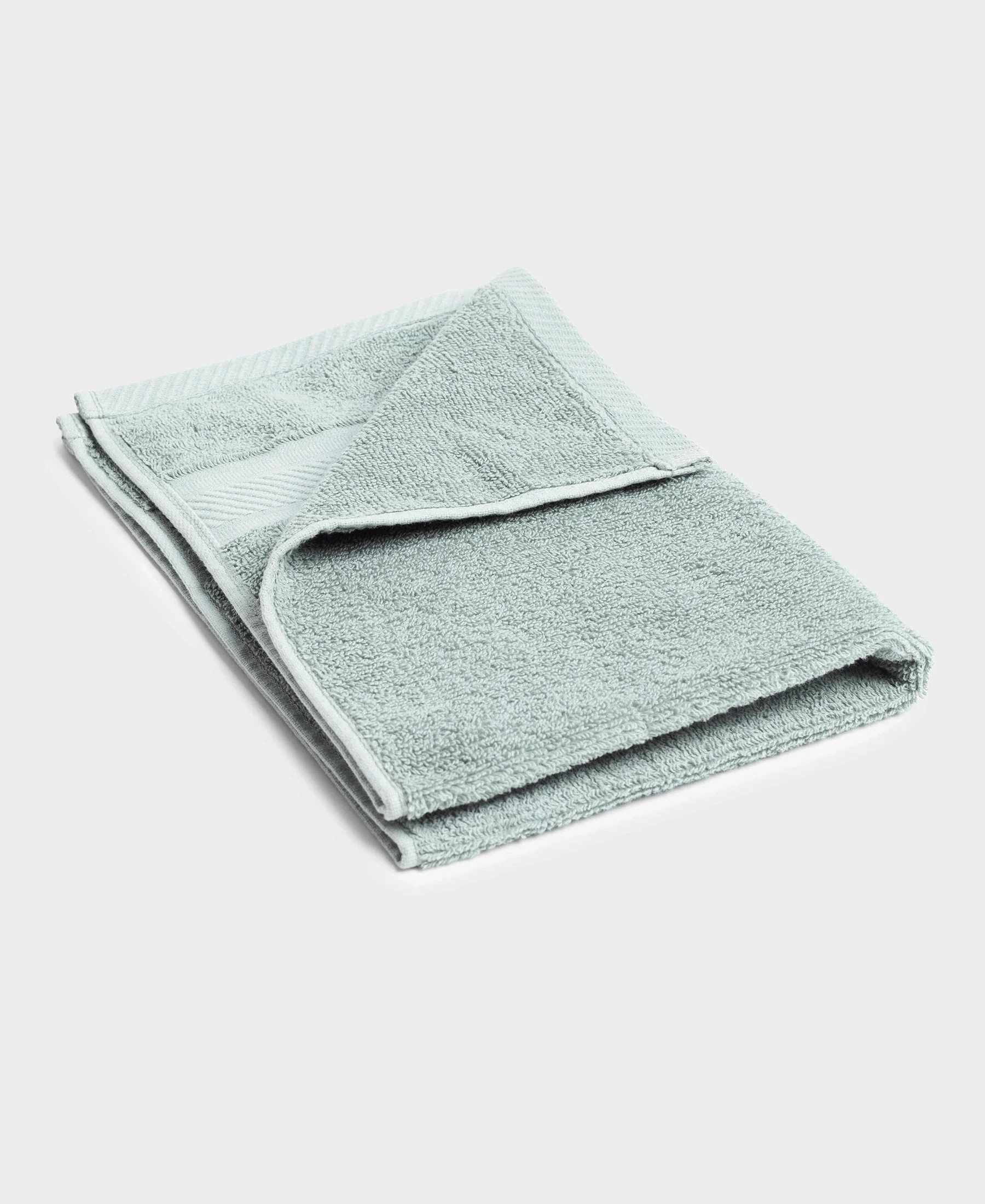 Cotton Terry Ultrasoft and Durable Solid Hand Towel - Sage (Pack of 2) - Image 2
