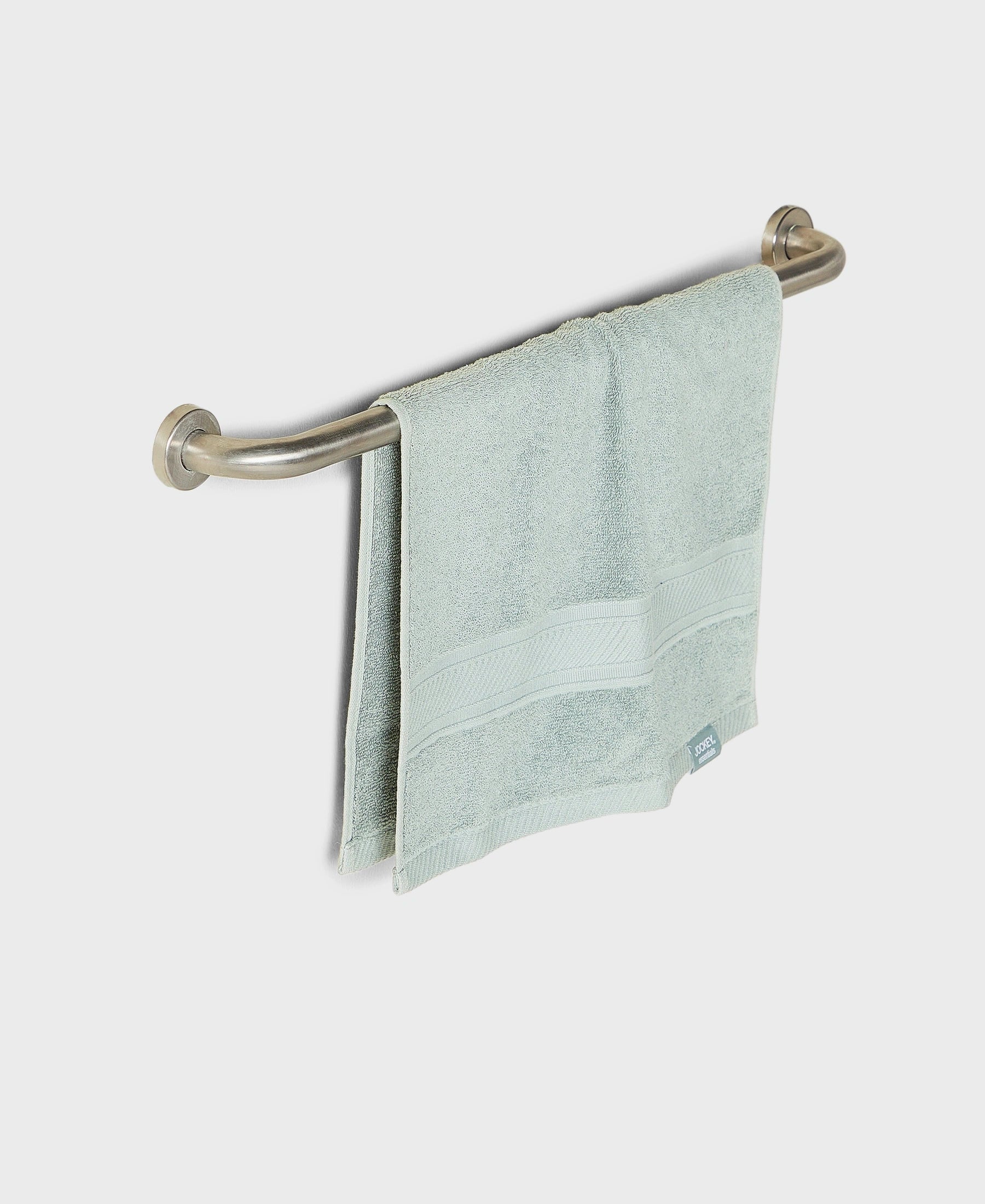 Cotton Terry Ultrasoft and Durable Solid Hand Towel - Sage (Pack of 2) - Image 4