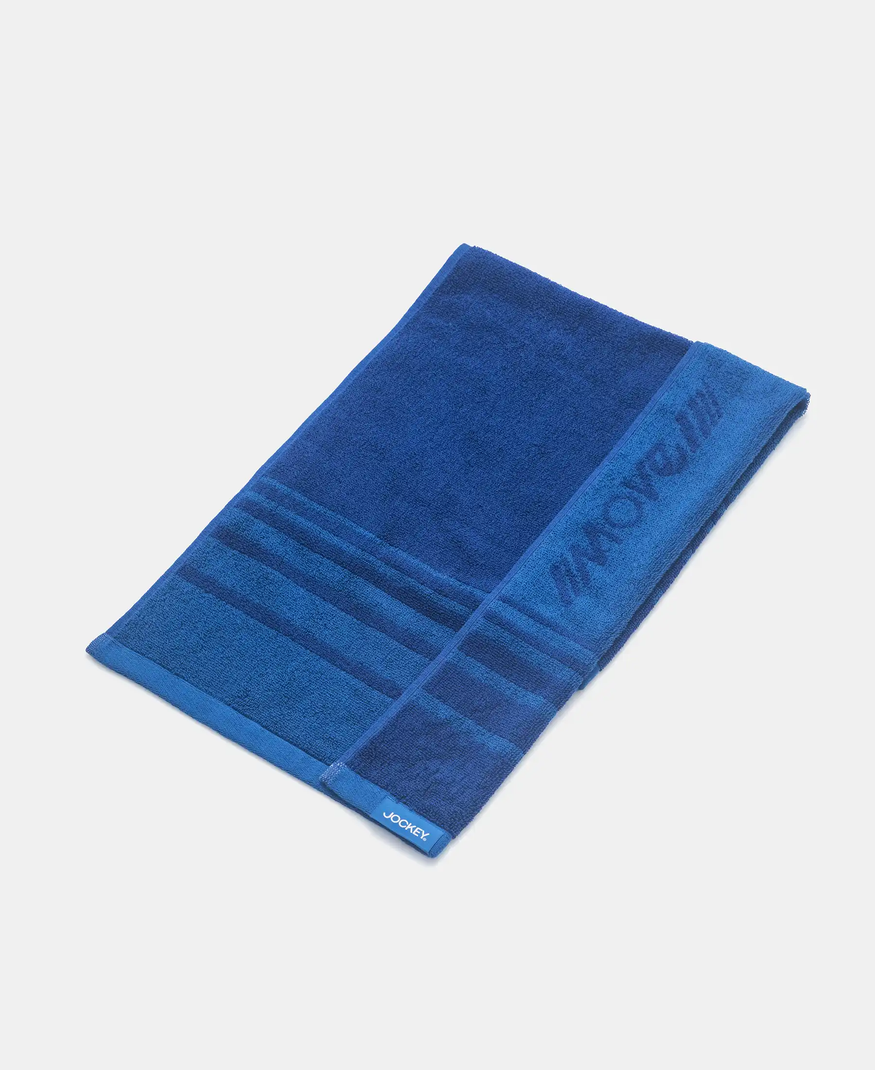 Cotton Terry Ultrasoft and Durable Striped Gym Towel - Move Blue (Pack of 2) - Image 2