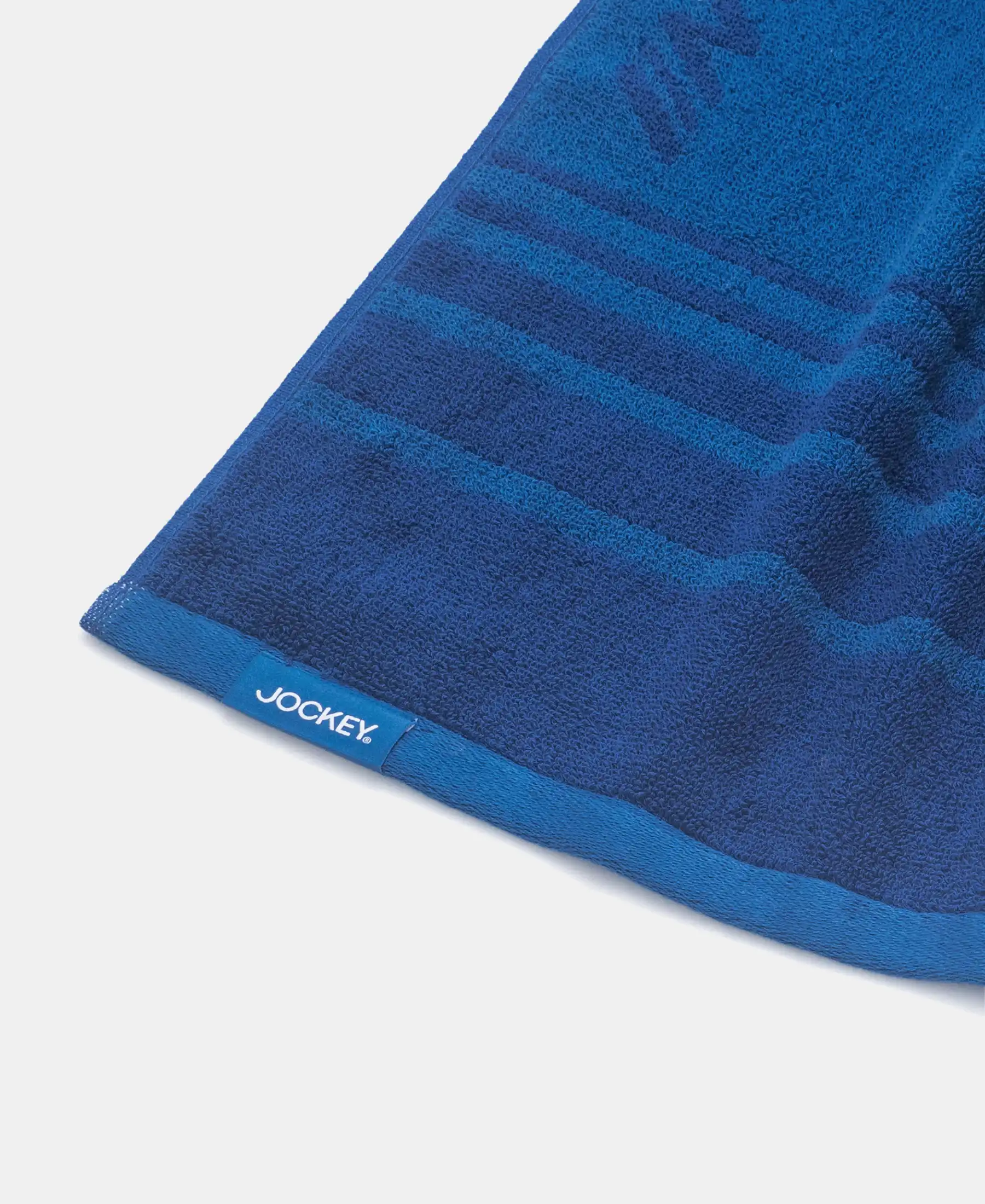 Cotton Terry Ultrasoft and Durable Striped Gym Towel - Move Blue (Pack of 2) - Image 4