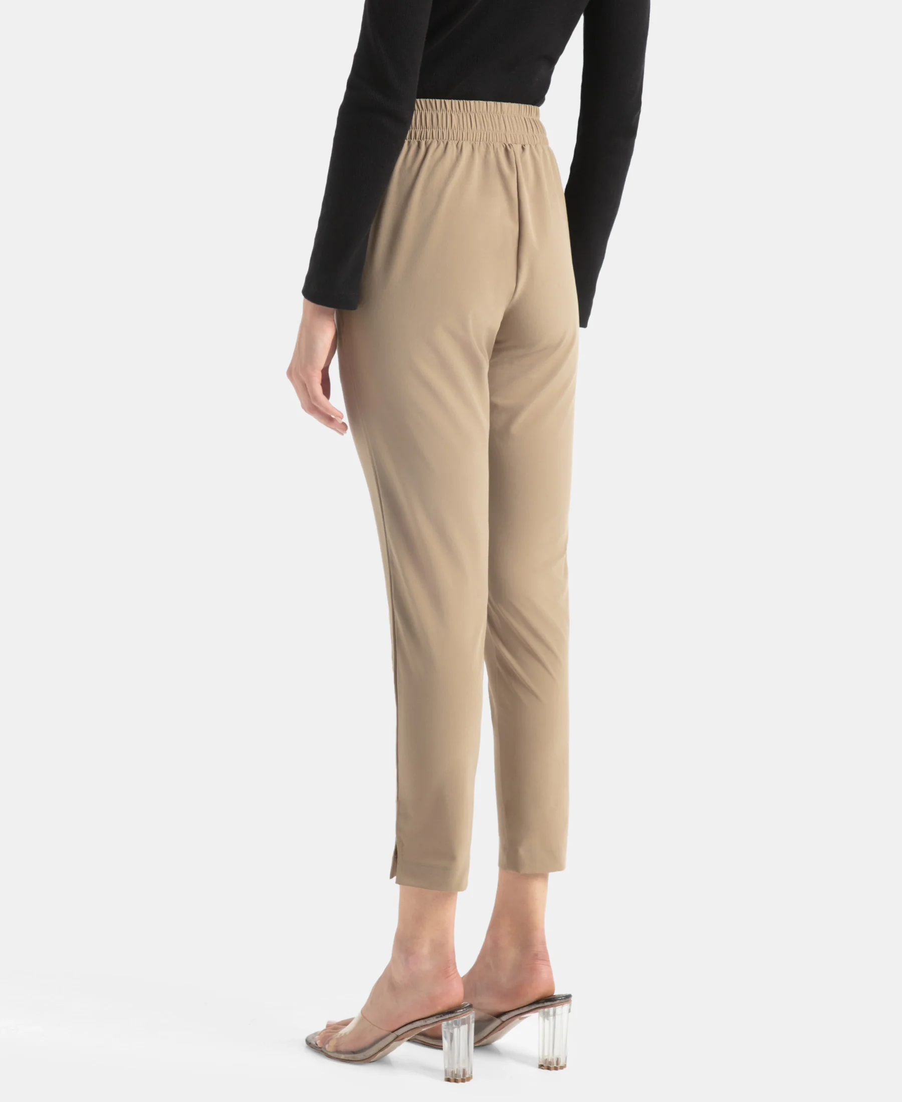 Environment Friendly Recycled Microfiber All Day Pants with StayFresh Treatment - Desert Taupe - Image 3