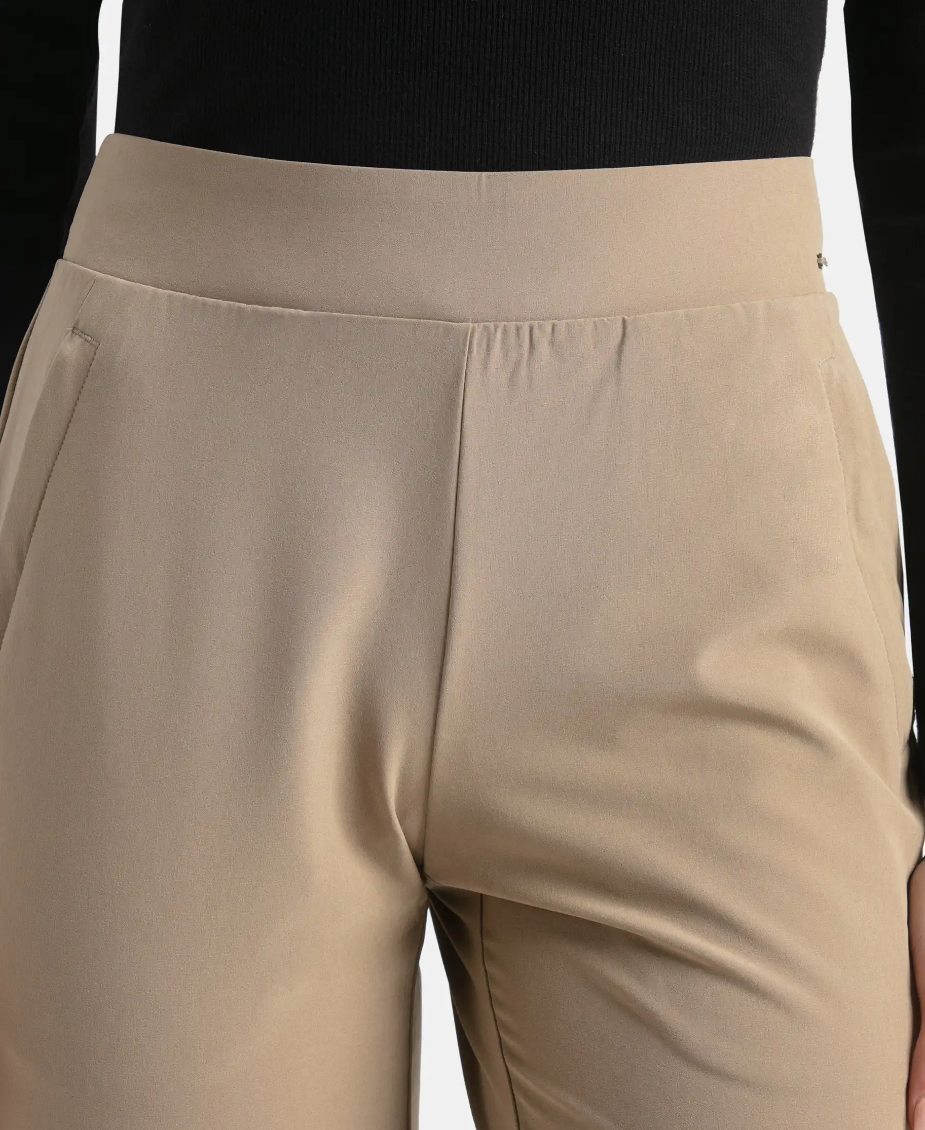 Environment Friendly Recycled Microfiber All Day Pants with StayFresh Treatment - Desert Taupe - Image 7