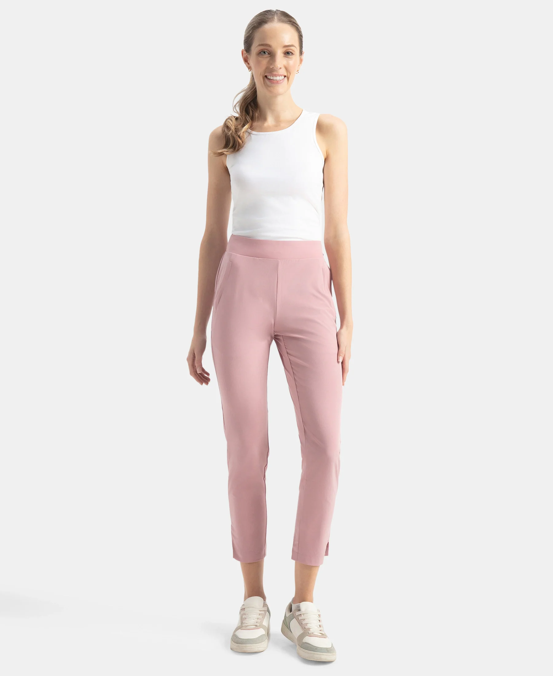Environment Friendly Recycled Microfiber All Day Pants with StayFresh Treatment - Lilas - Image 4