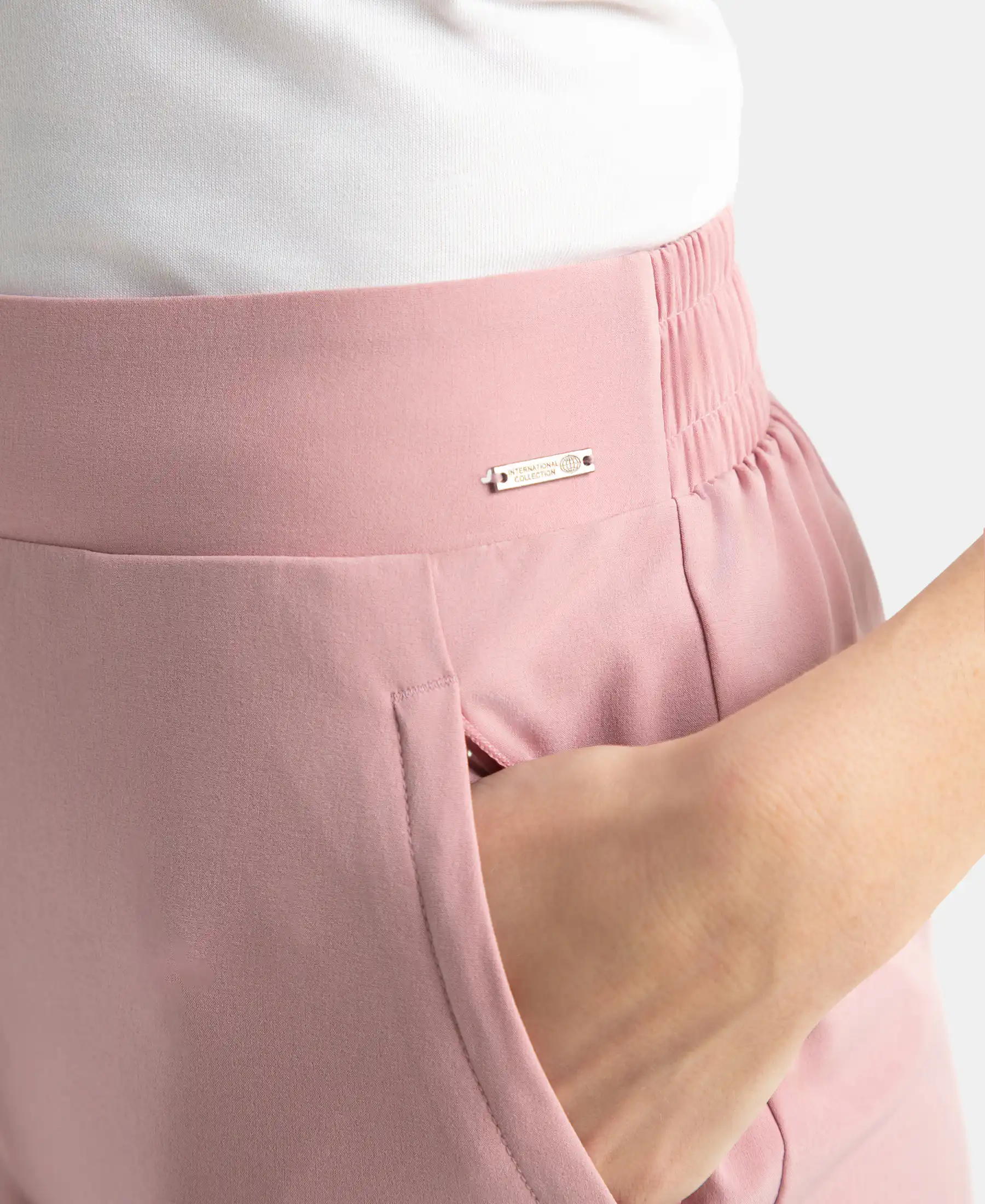 Environment Friendly Recycled Microfiber All Day Pants with StayFresh Treatment - Lilas - Image 9