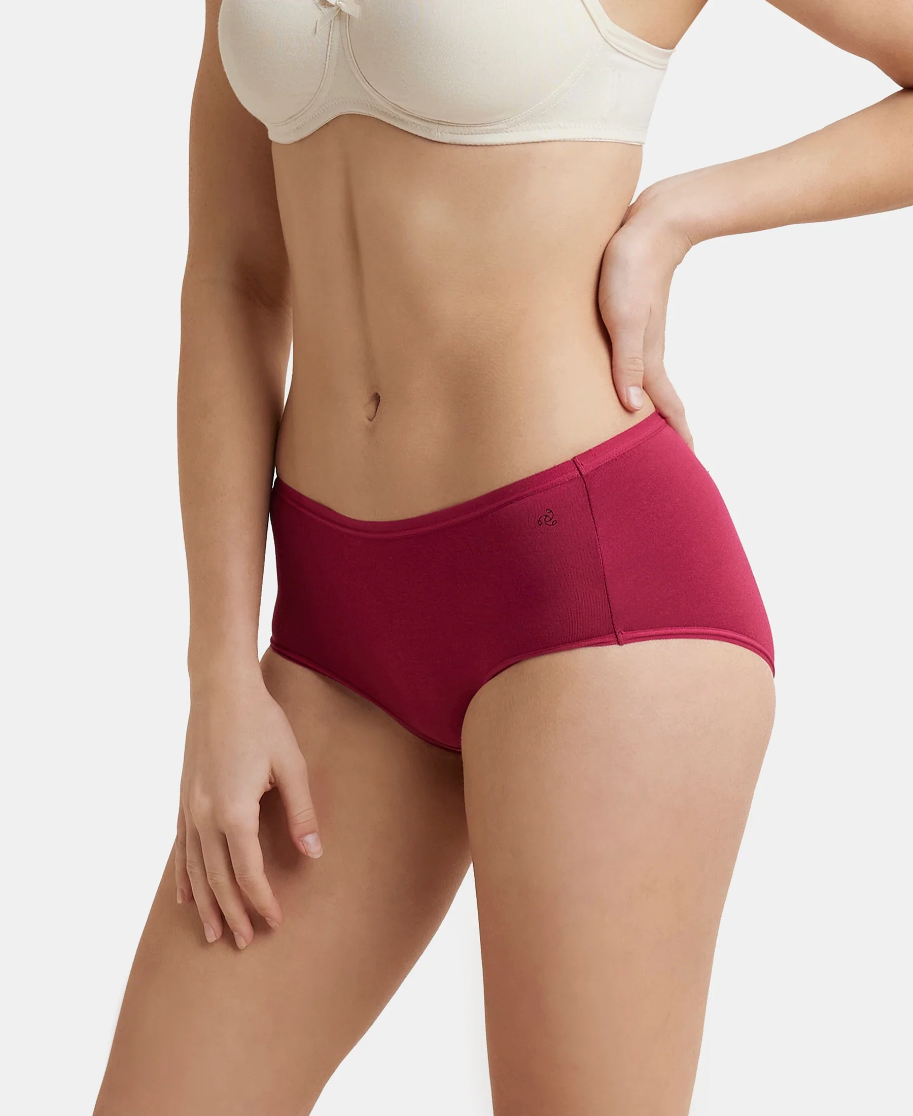 Full Coverage Micro Modal Elastane Stretch Full Brief With Exposed Waistband and StayFresh Treatment  - Anemone - Image 5