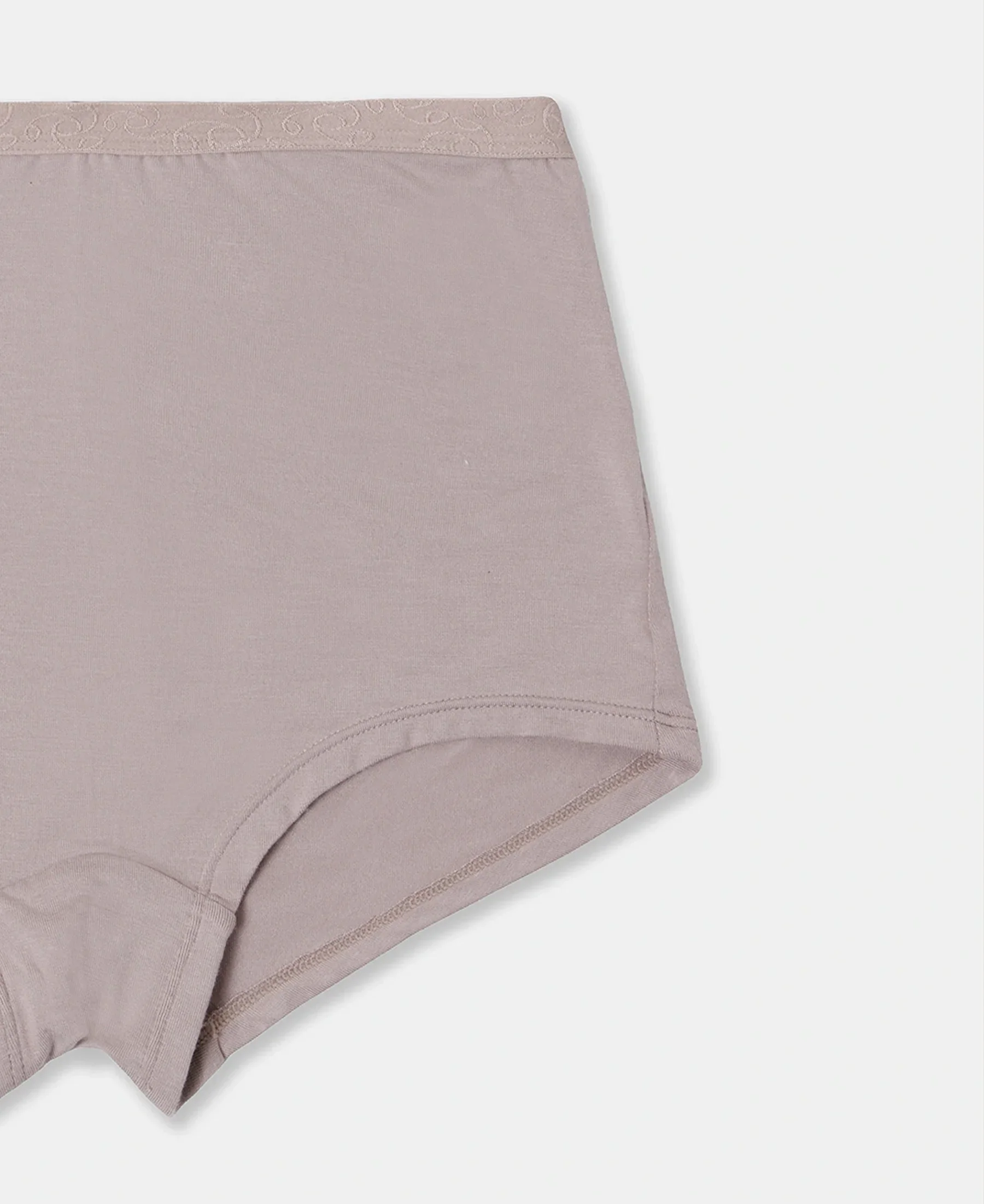 Full Coverage Micro Modal Elastane Stretch Boy Shorts with StayFresh Treatment - Mocha - Image 8