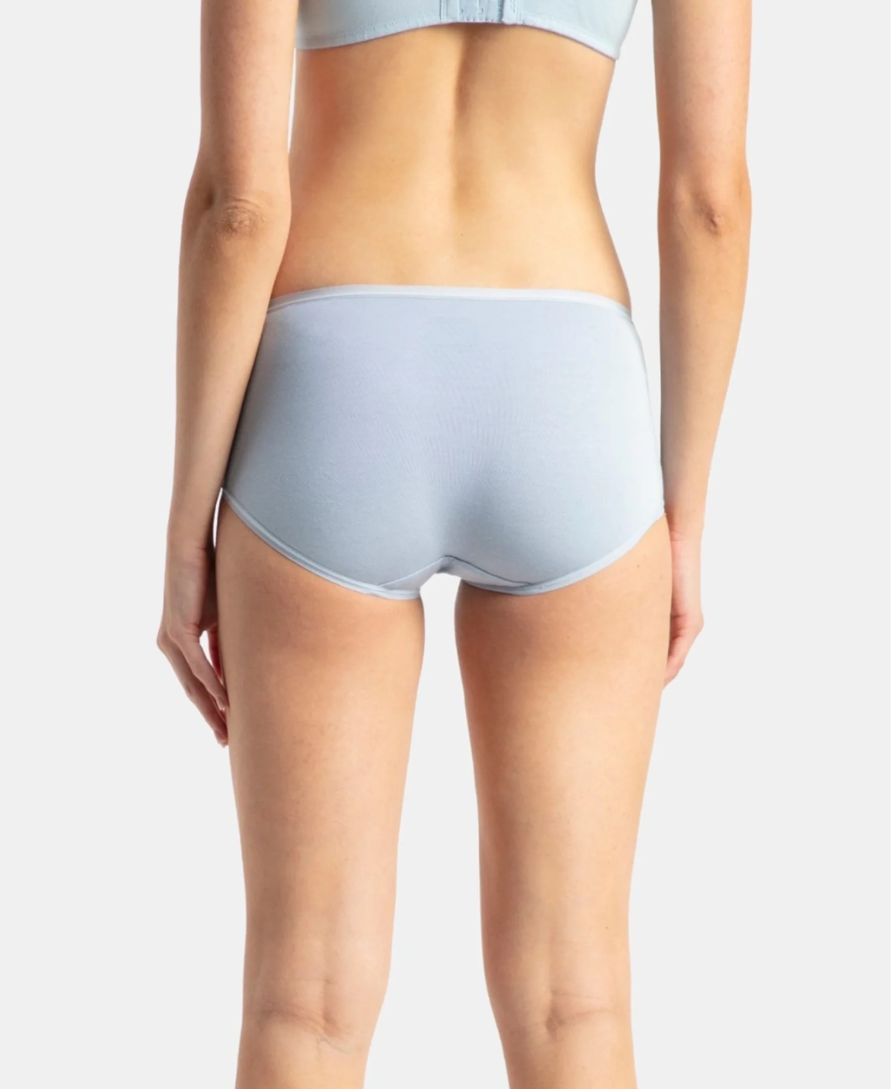 Full Coverage Micro Modal Elastane Stretch Full Brief With Exposed Waistband and StayFresh Treatment - Kentucky Blue - Image 3