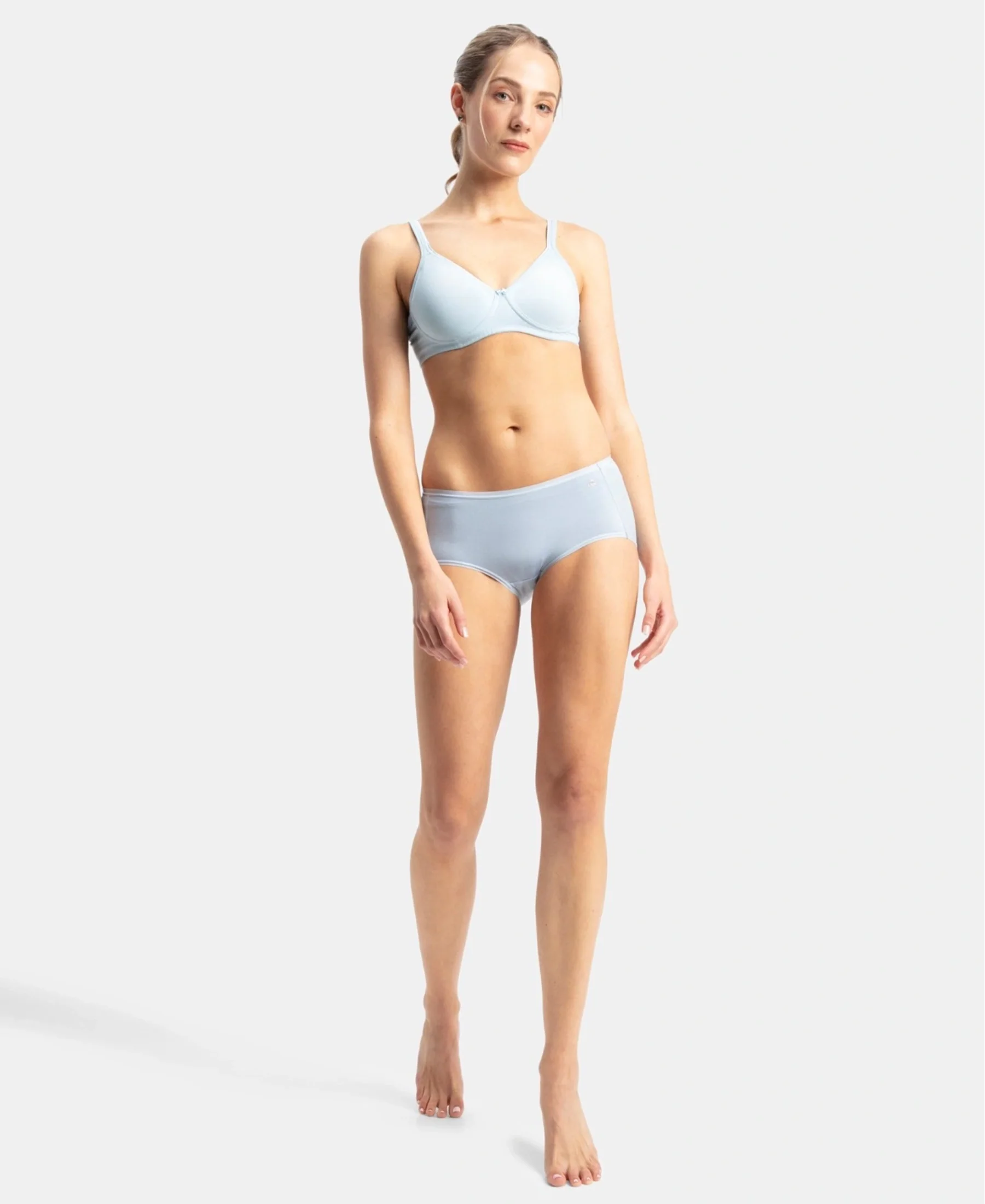 Full Coverage Micro Modal Elastane Stretch Full Brief With Exposed Waistband and StayFresh Treatment - Kentucky Blue - Image 4