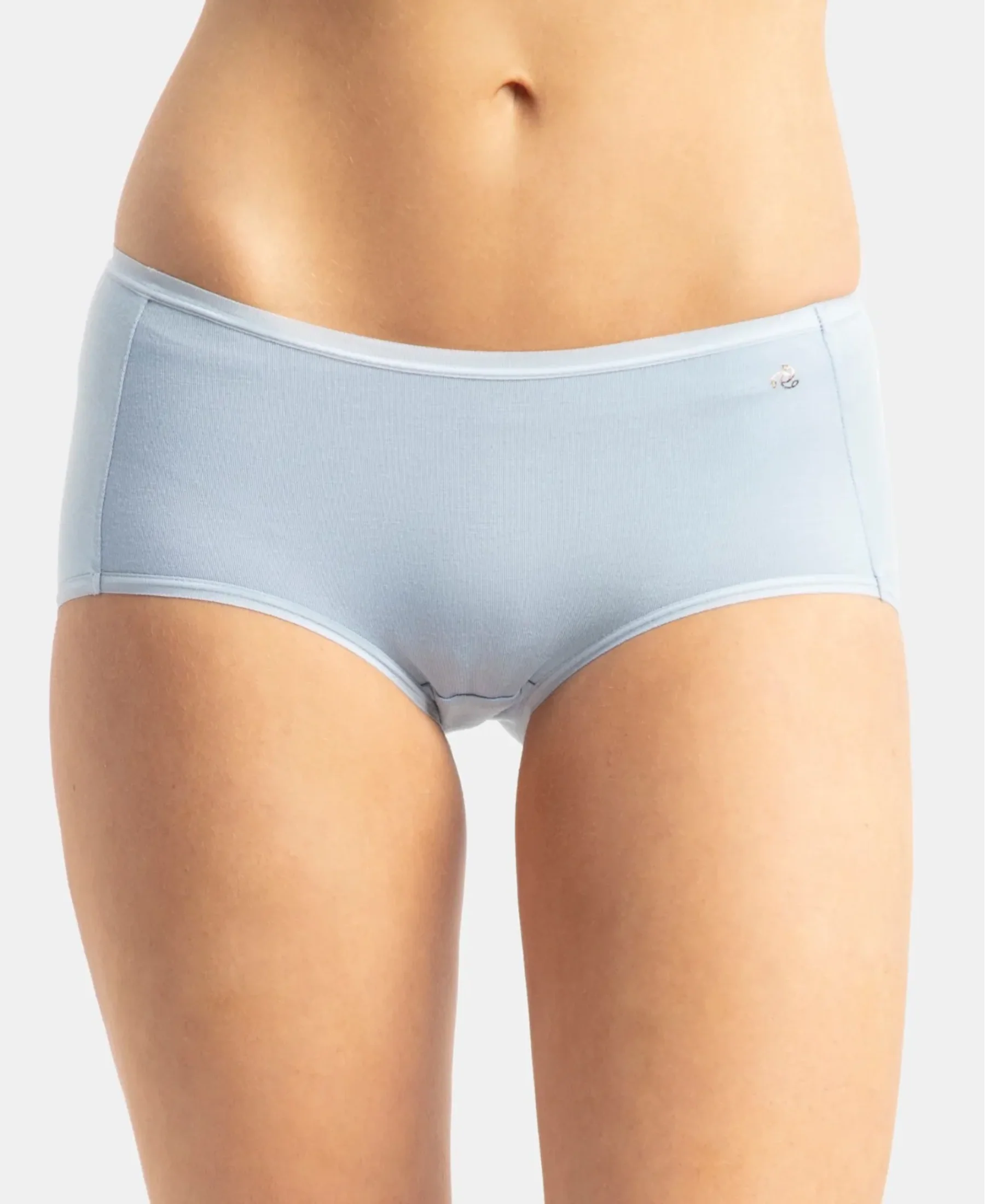 Full Coverage Micro Modal Elastane Stretch Full Brief With Exposed Waistband and StayFresh Treatment - Kentucky Blue - Image 7