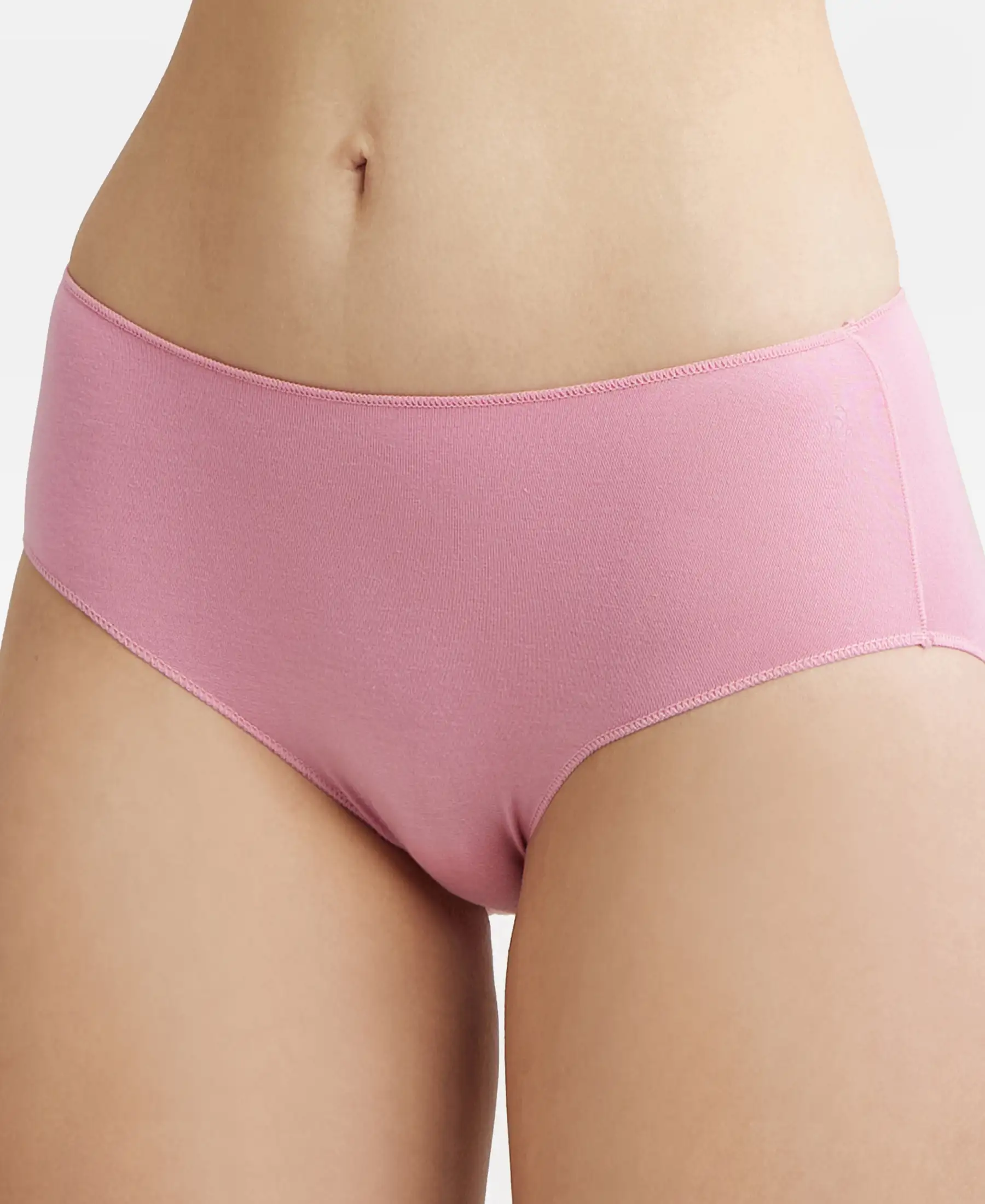 High Coverage Micro Modal Elastane Stretch Hipster With Ultrasoft Concealed Waistband - Cashmere Rose - Image 7