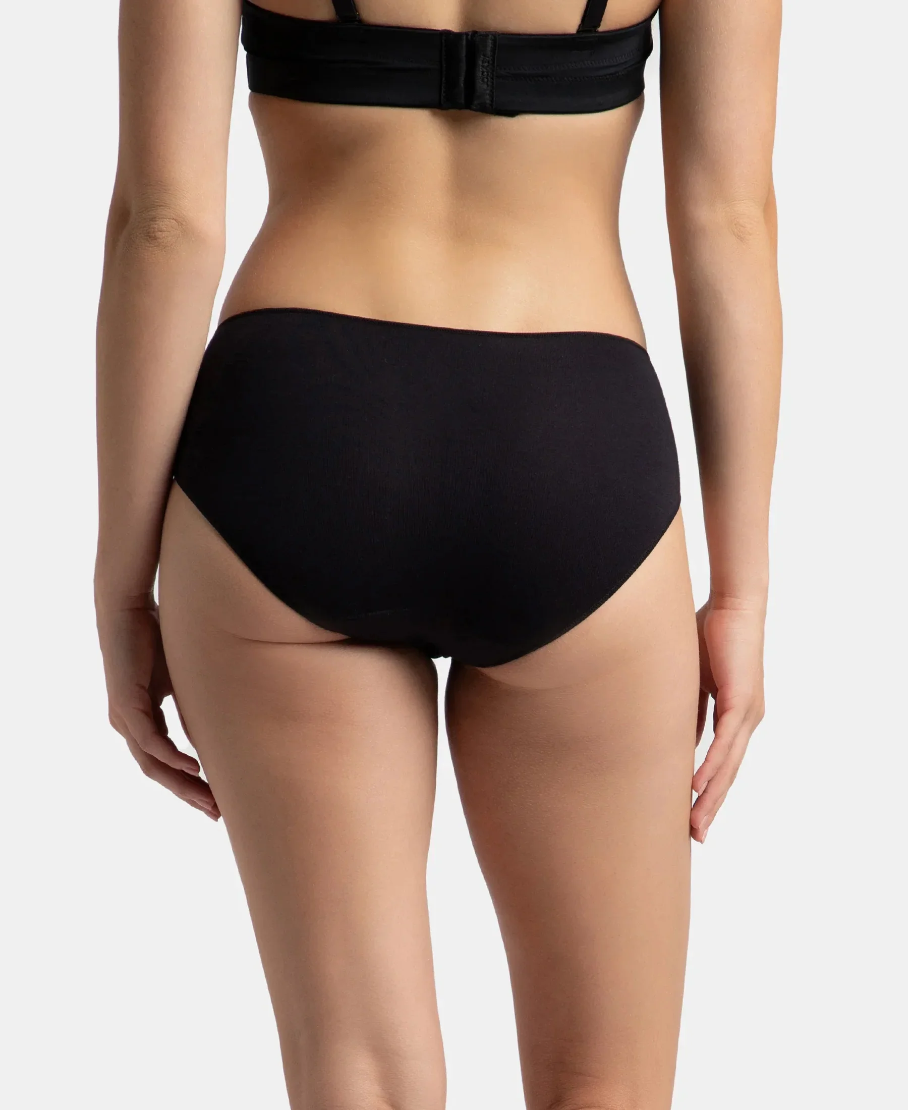 High Coverage Micro Modal Elastane Stretch Hipster With Ultrasoft Concealed Waistband - Kentucky Blue & Black (Pack of 2) - Image 8