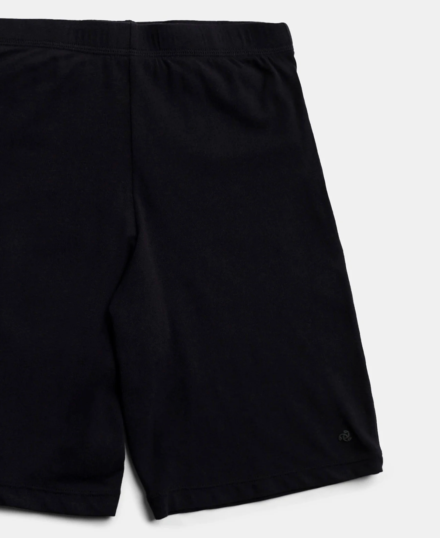 High Coverage Super Combed Cotton Elastane Stretch Shorties With Concealed Waistband - Black & Classic Navy (Pack of 2) - Image 9