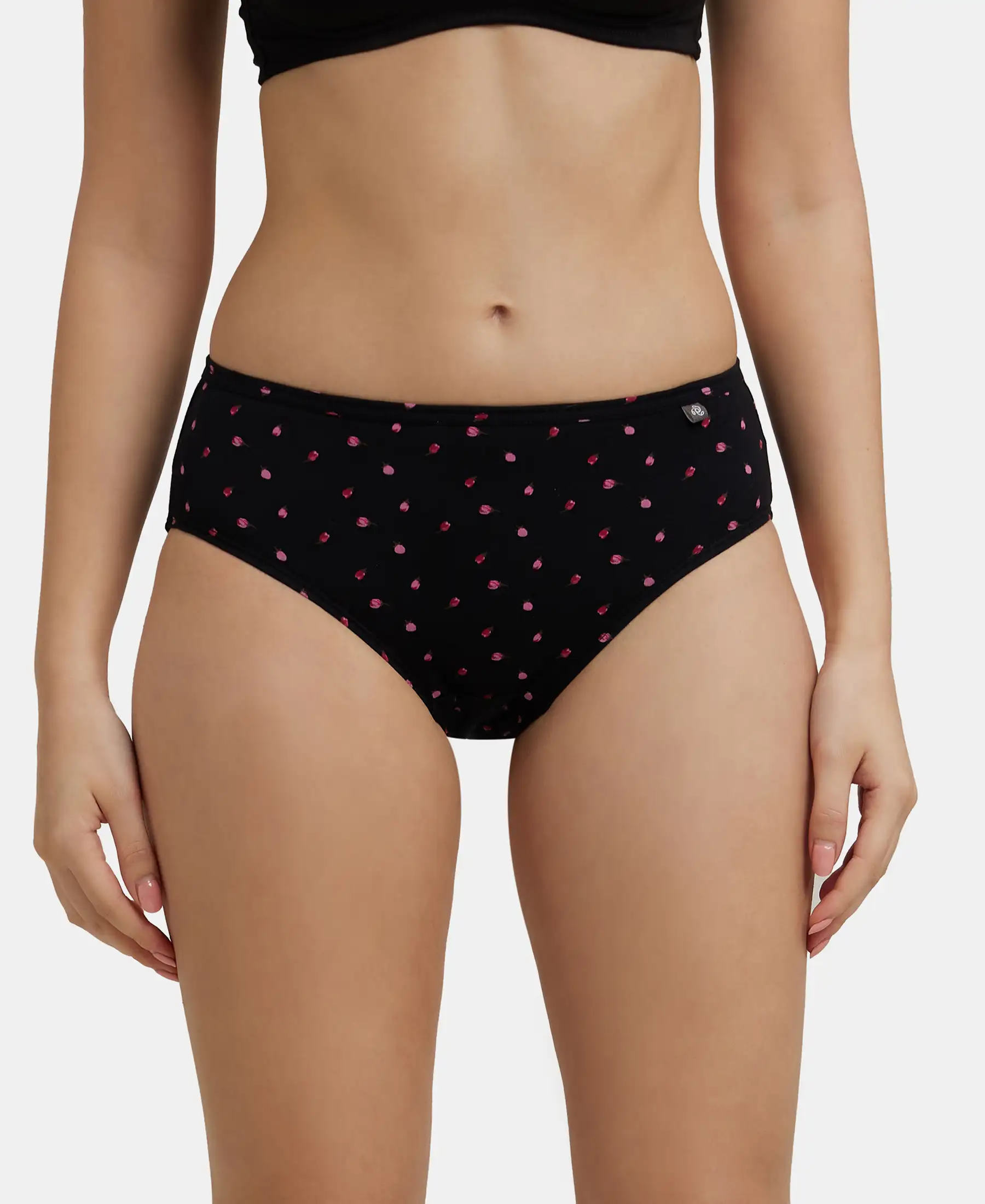 High Coverage Super Combed Cotton Hipster With Concealed Waistband and StayFresh Treatment - Dark Prints (Pack of 3) - Image 7