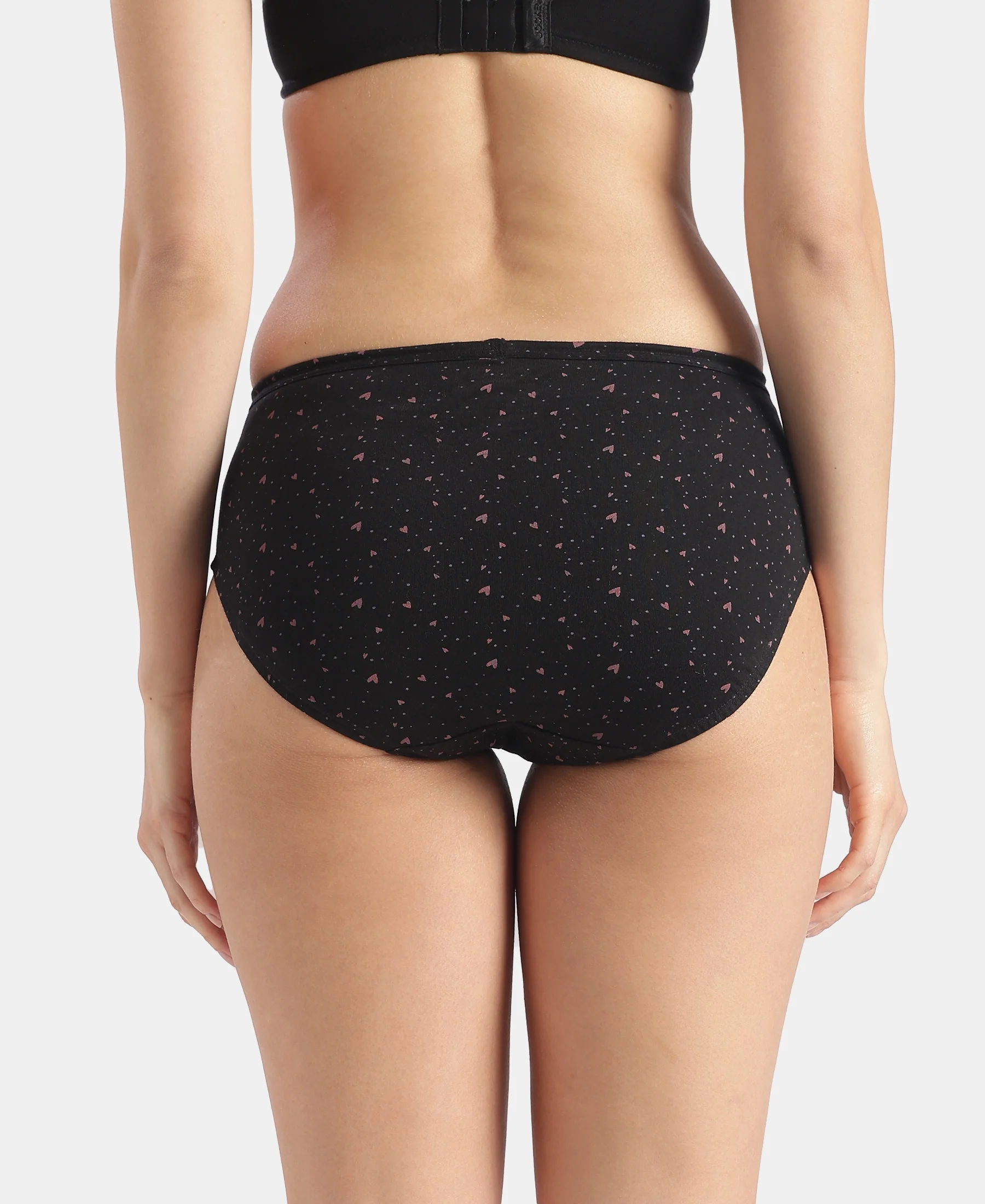 High Coverage Super Combed Cotton Hipster With Concealed Waistband and StayFresh Treatment - Dark Prints (Pack of 5) - Image 12