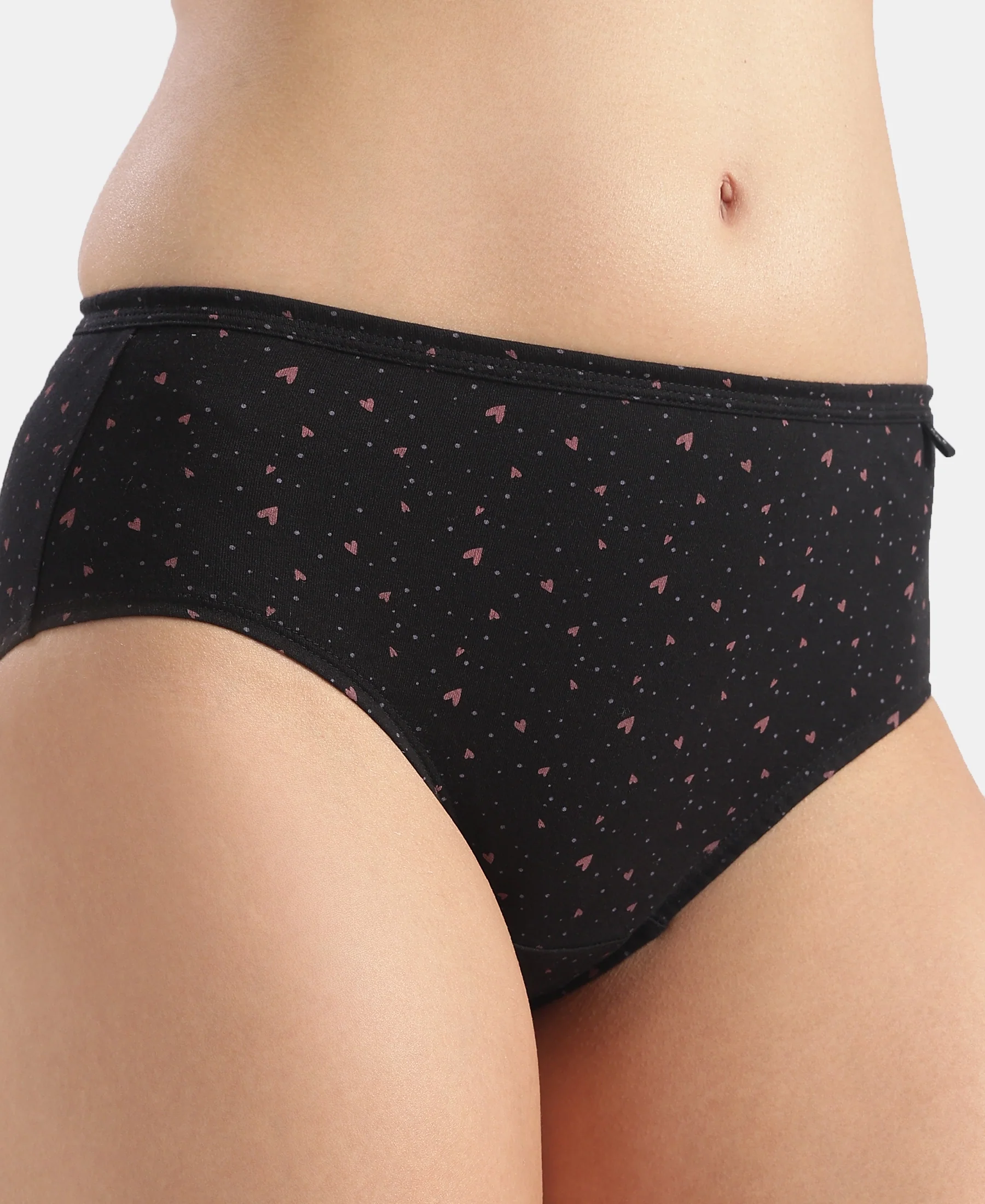 High Coverage Super Combed Cotton Hipster With Concealed Waistband and StayFresh Treatment - Dark Prints (Pack of 5) - Image 22
