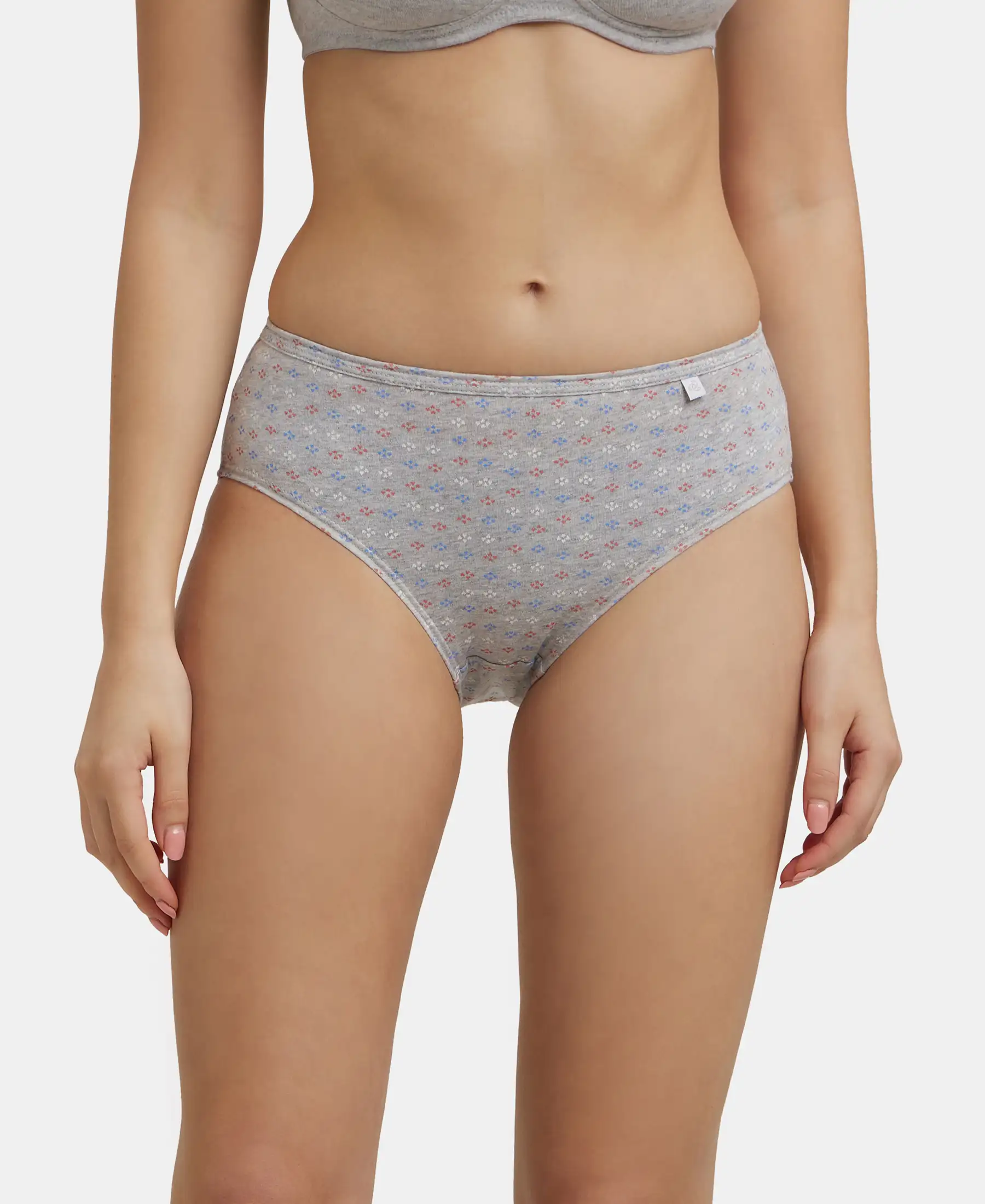 High Coverage Super Combed Cotton Hipster With Concealed Waistband and StayFresh Treatment - Light Prints (Pack of 3) - Image 7