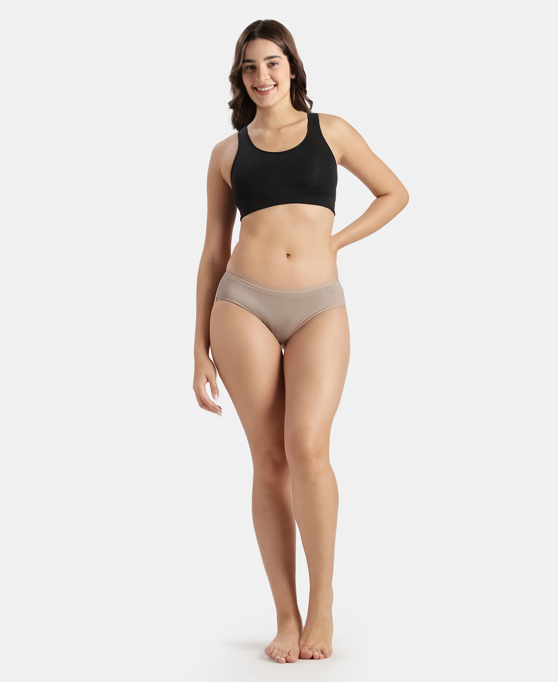 High Coverage TENCEL™ Micro Modal Elastane Stretch Hipster with Ultrasoft Waistband - Assorted (Pack of 3) - Image 13