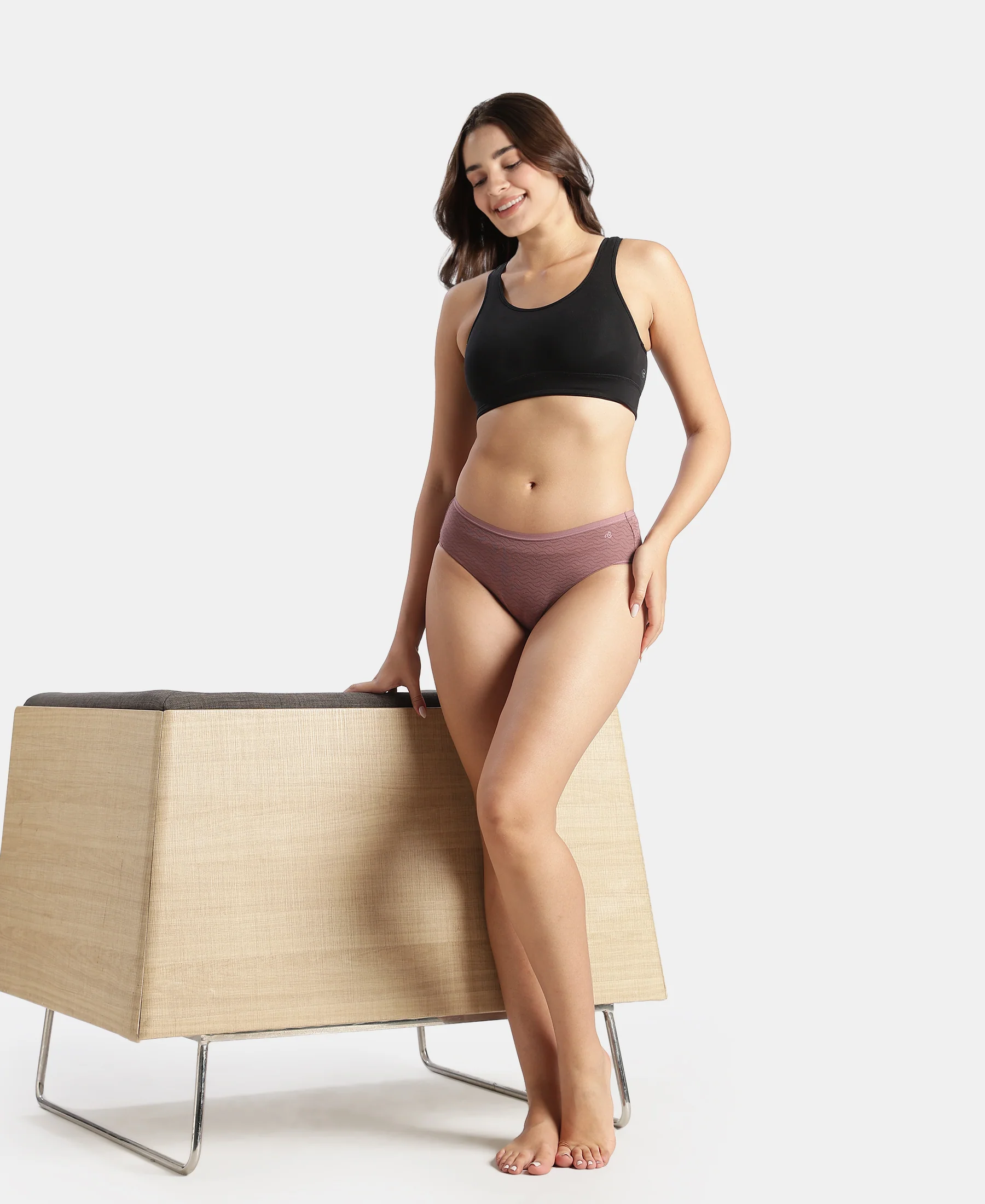 High Coverage TENCEL™ Micro Modal Elastane Stretch Hipster with Ultrasoft Waistband - Assorted (Pack of 3) - Image 14
