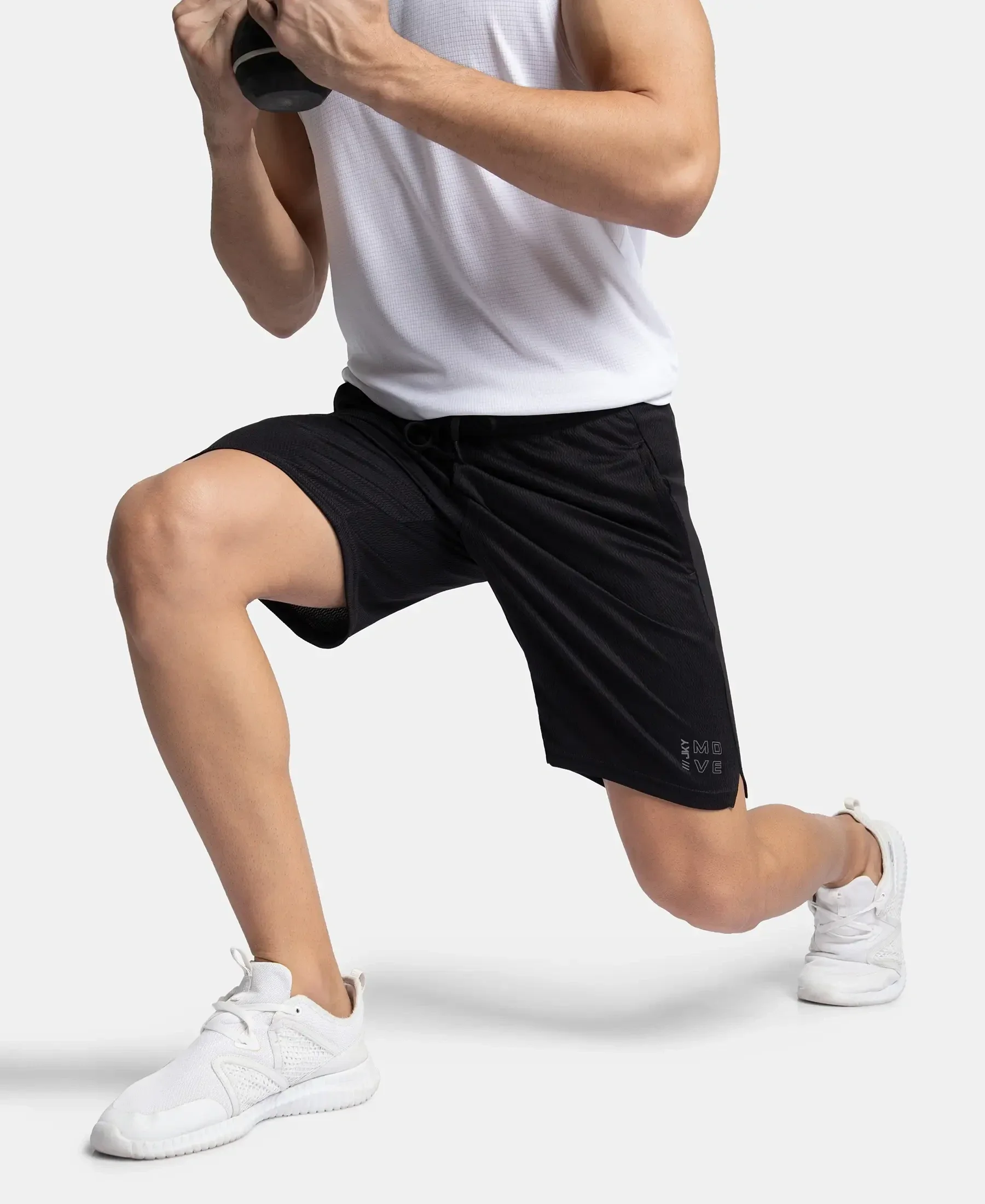Lightweight and Breathable Microfiber Shorts with StayFresh Treatment - Black - Image 5