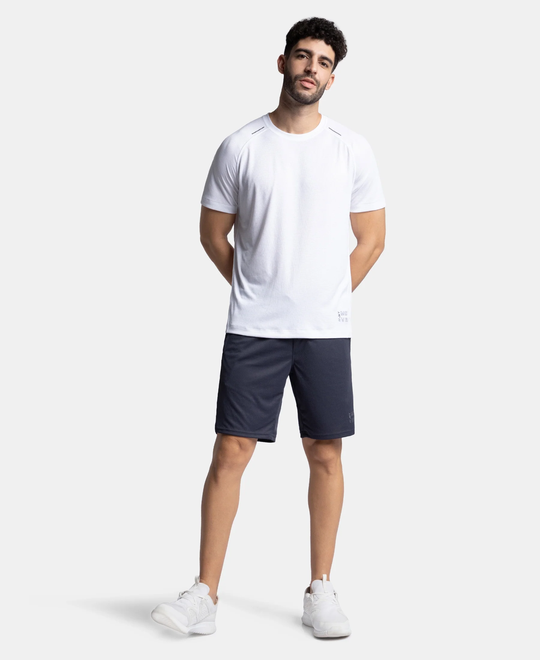 Lightweight and Breathable Microfiber Shorts with StayFresh Treatment - Graphite - Image 4
