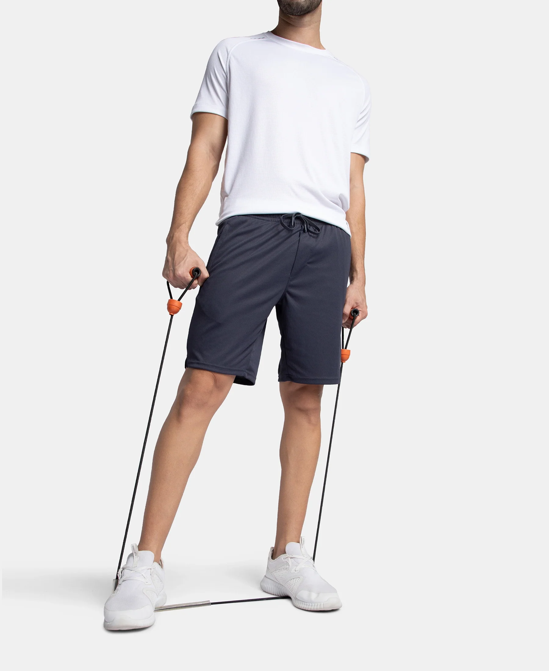 Lightweight and Breathable Microfiber Shorts with StayFresh Treatment - Graphite - Image 5