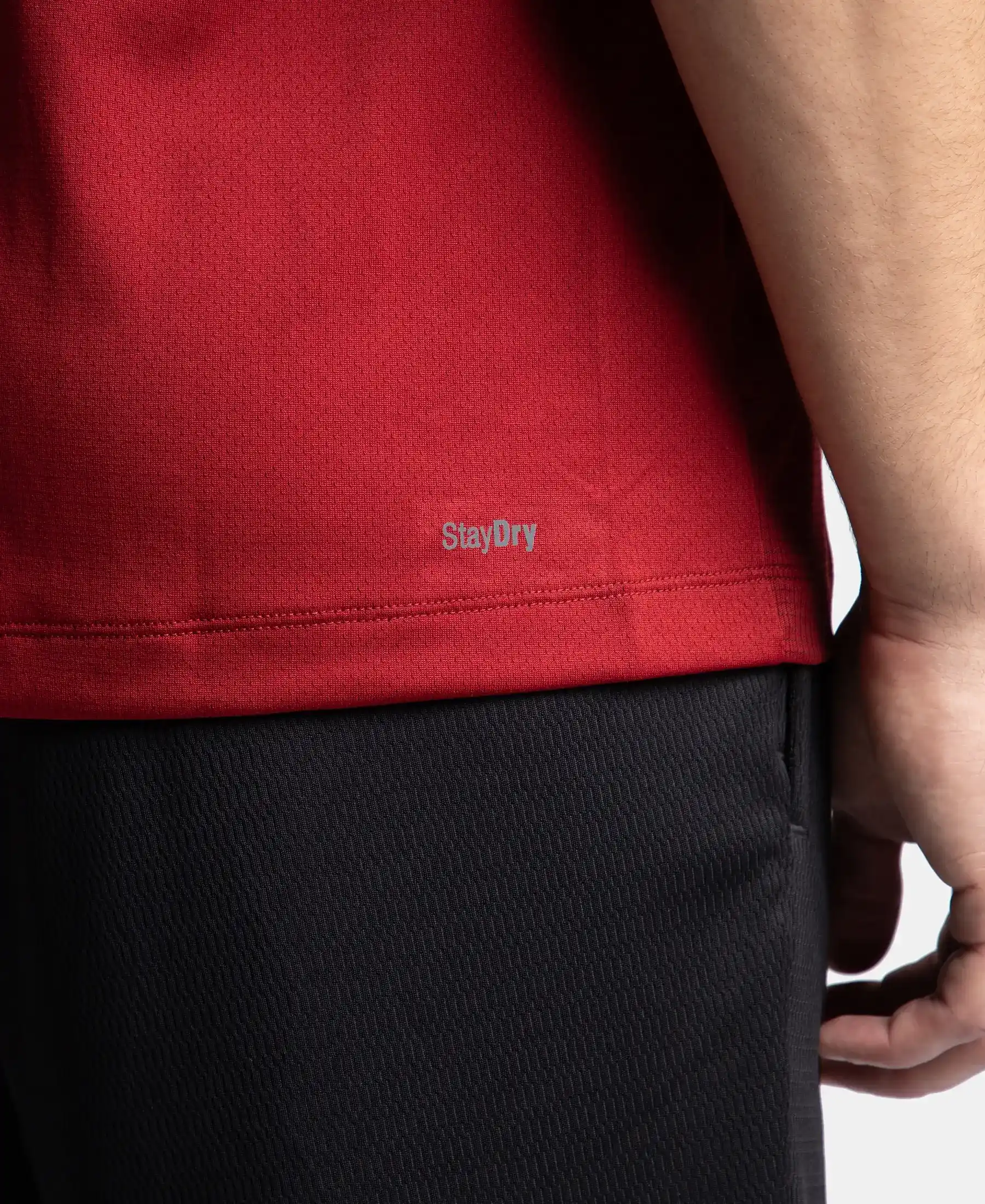 Lightweight Microfiber Solid Tank Top with Breathable Mesh - Sundried Tomato - Image 8
