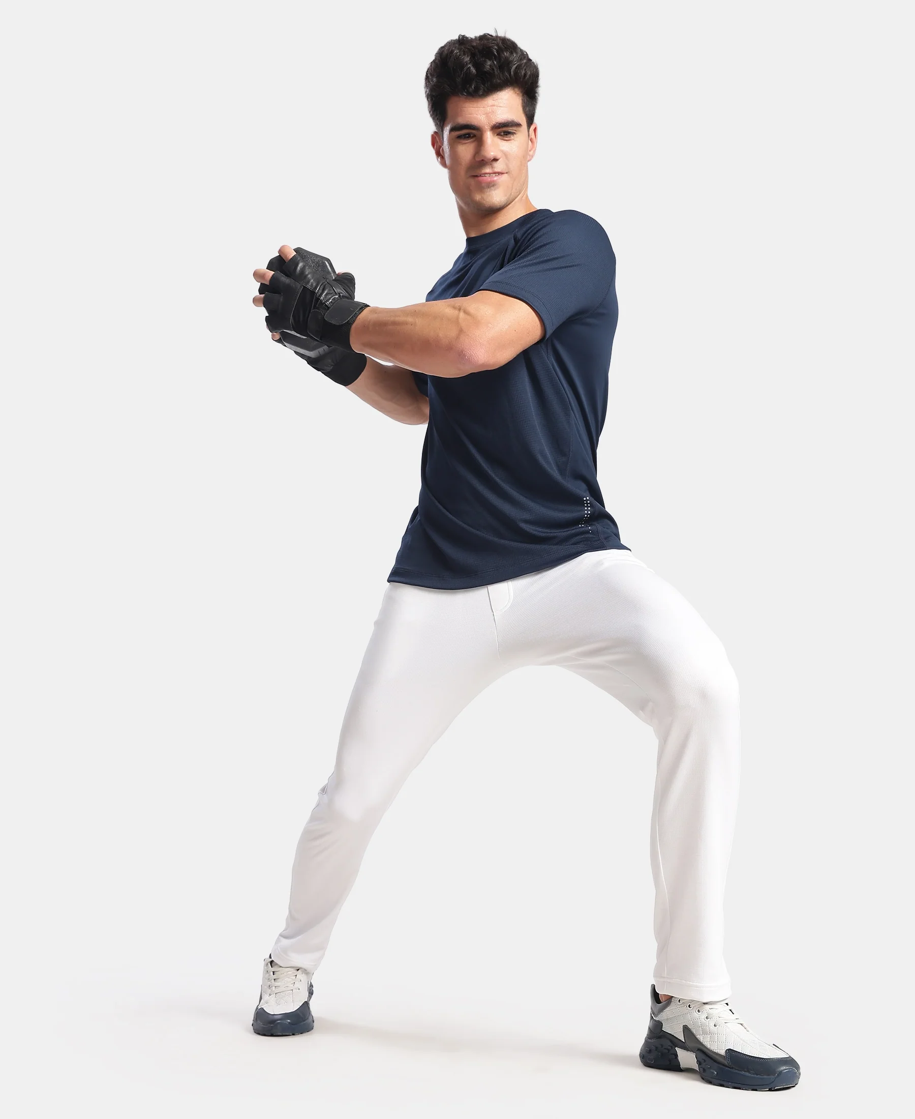 Lightweight Microfiber Trackpant with Zipper Pockets and StayFresh Treatment - White - Image 6