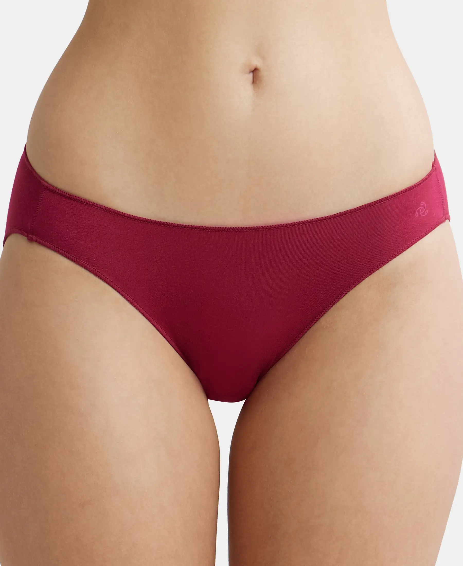 Medium Coverage Micro Modal Elastane Stretch Bikini With Concealed Waistband and StayFresh Treatment - Anemone - Image 6
