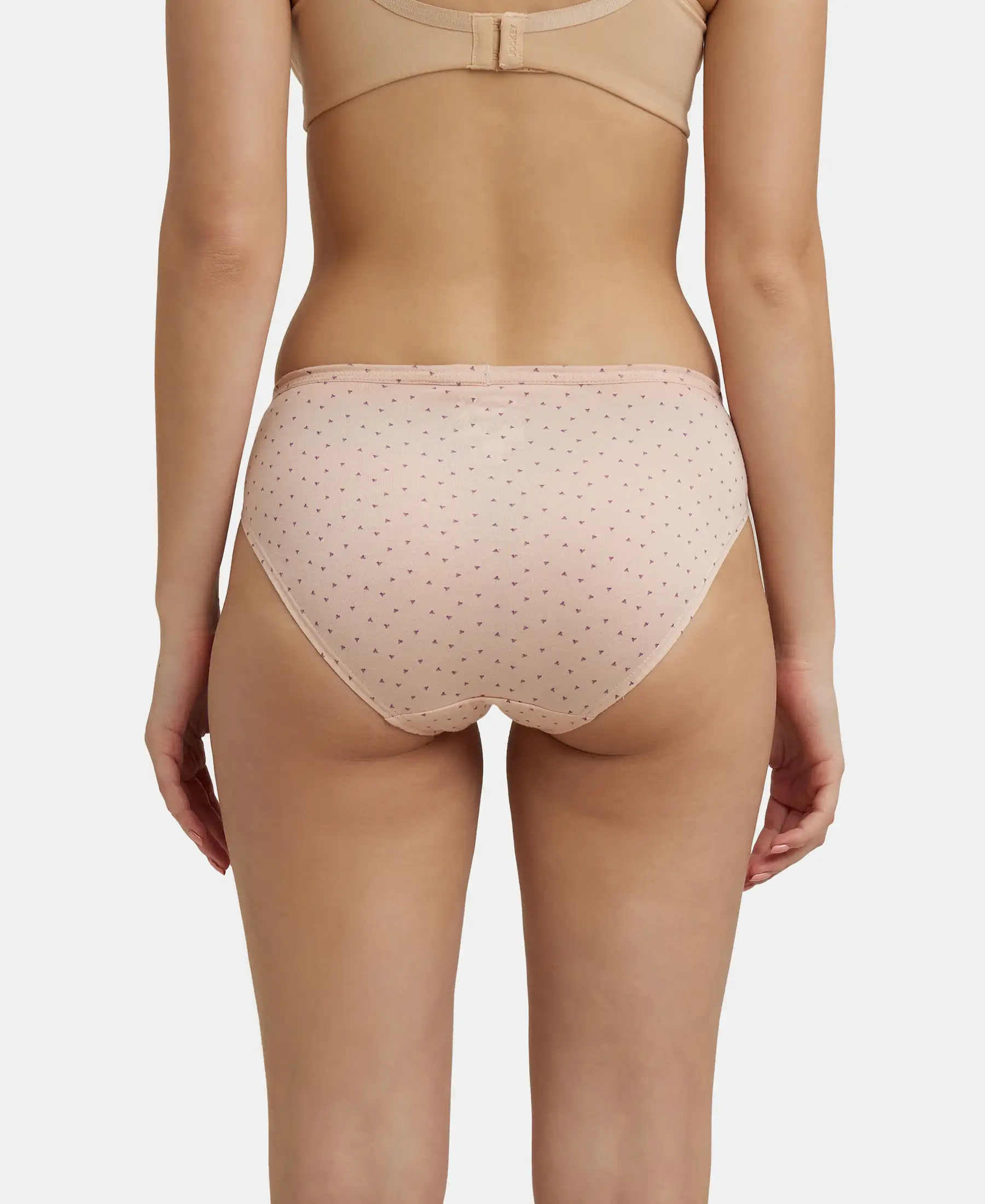 Medium Coverage Super Combed Cotton Bikini With Concealed Waistband and StayFresh Treatment - Light Prints (Pack of 3) - Image 11