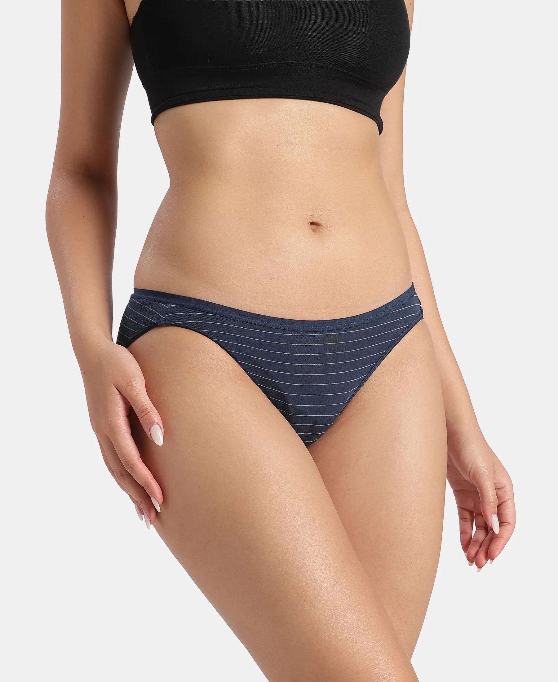 Medium Coverage TENCEL™ Micro Modal Elastane Stretch Bikini With Ultrasoft Waistband - Assorted (Pack of 3) - Image 8