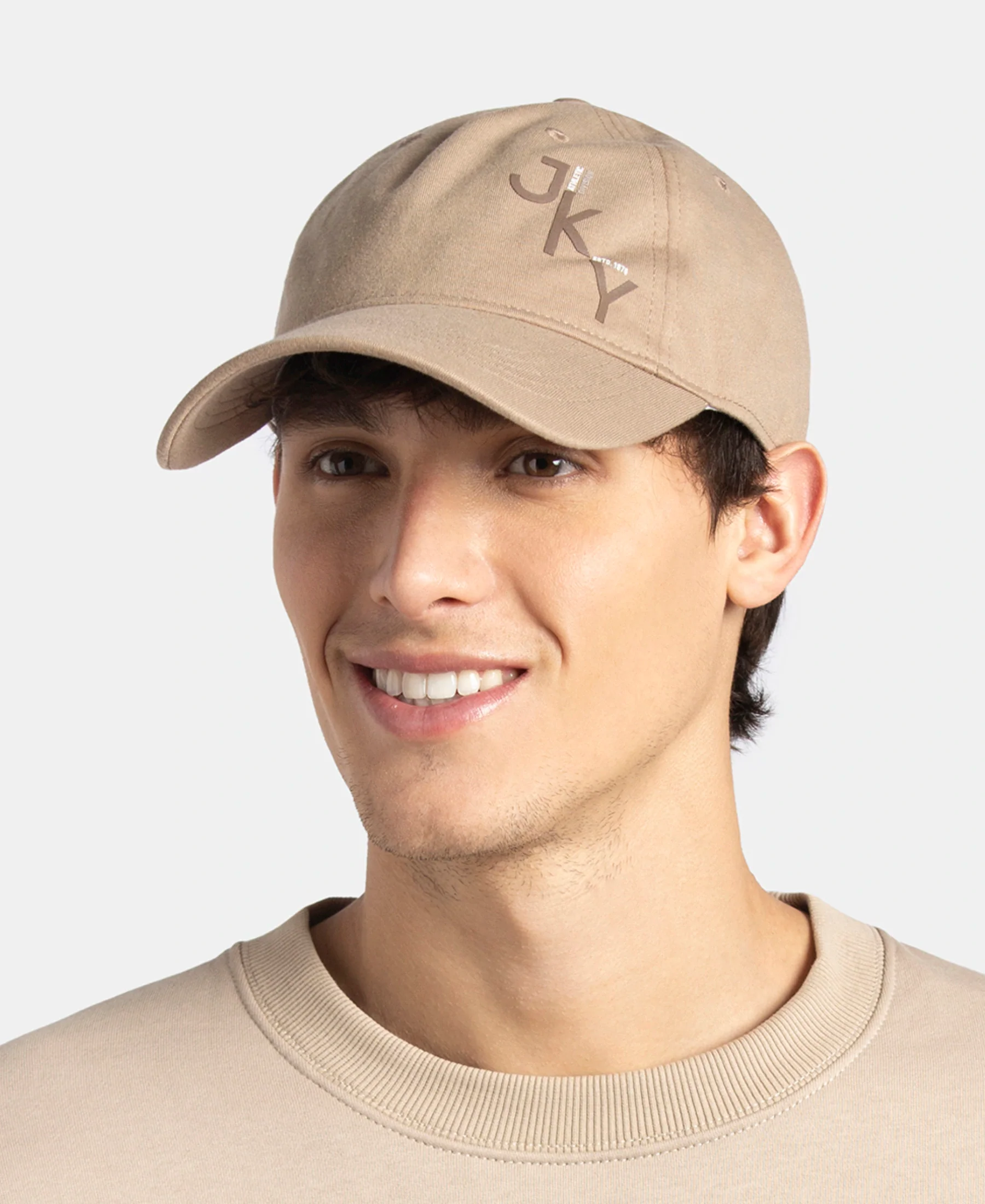 Microfiber Blend Solid Cap with Adjustable Back Closure - Desert Taupe - Image 5