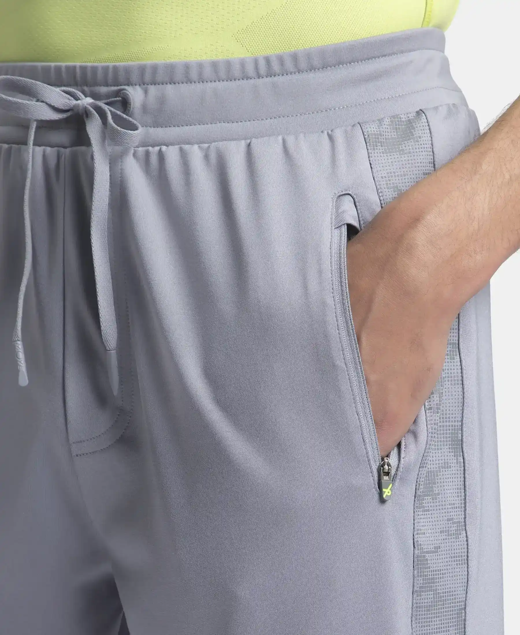 Microfiber Elastane Stretch Jogger with Zipper Pockets and StayDry Treatment - CP Grey - Image 7