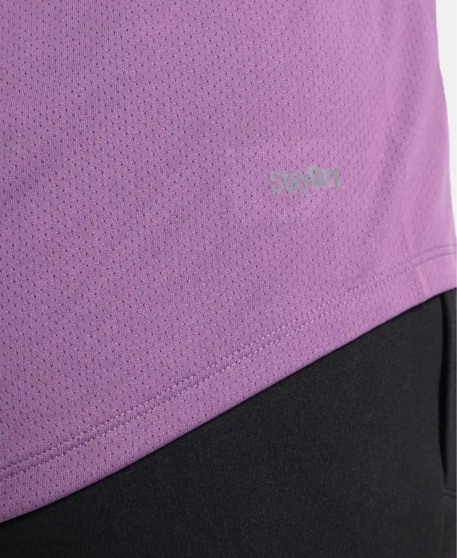Microfiber Fabric Graphic Printed Tank Top With Breathable Mesh - Chinese Violet - Image 10