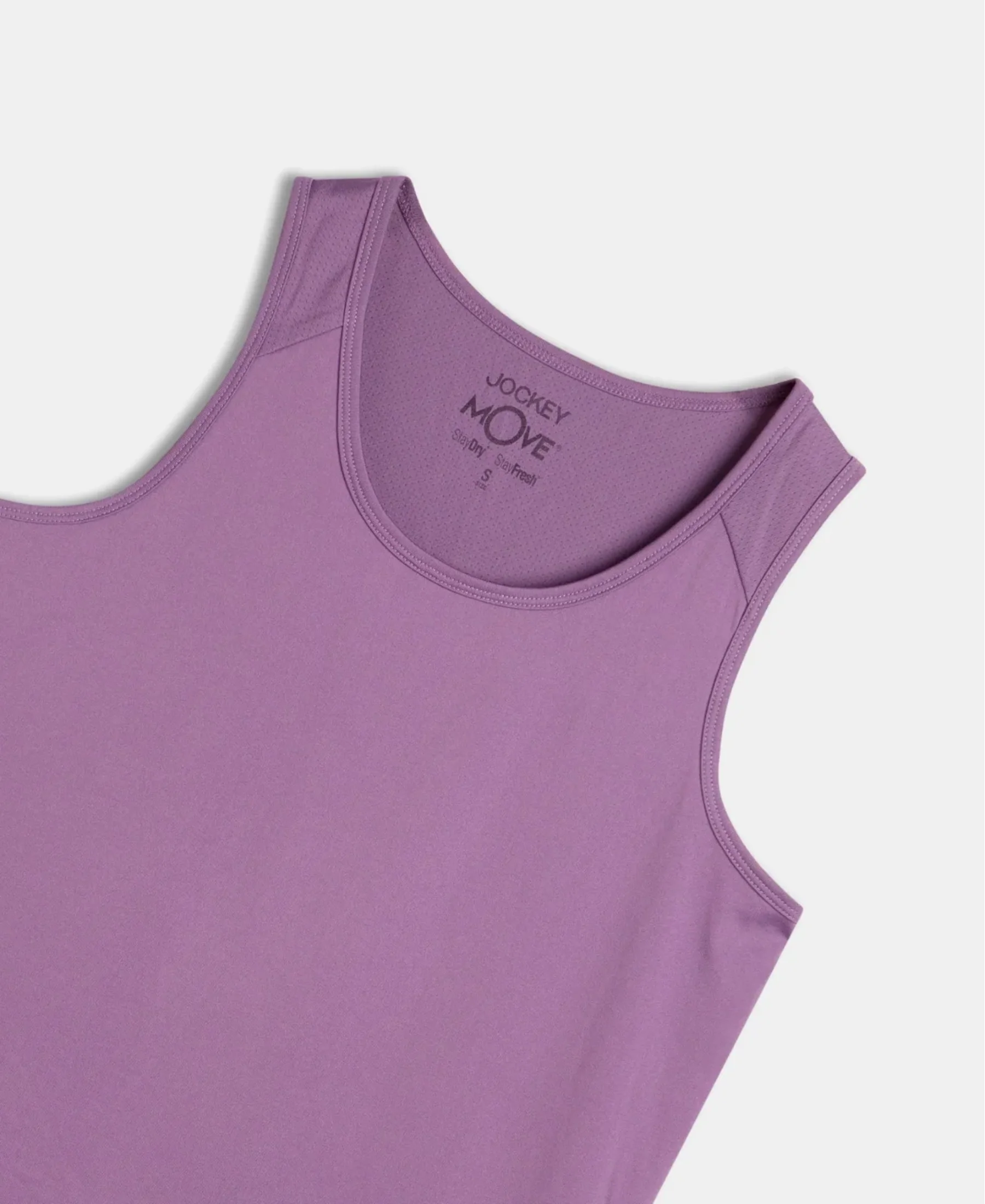 Microfiber Fabric Graphic Printed Tank Top With Breathable Mesh - Chinese Violet - Image 11