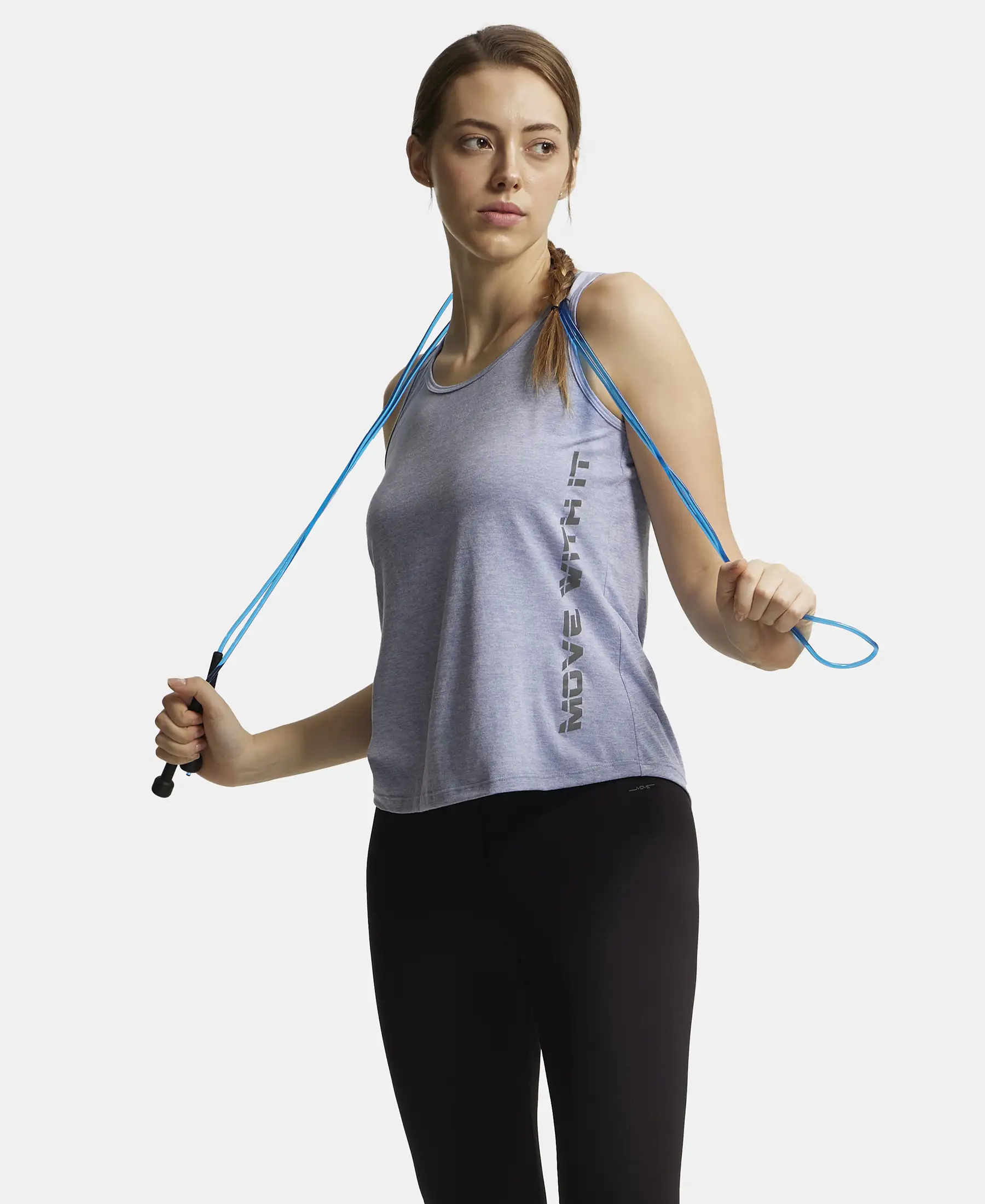Microfiber Fabric Graphic Printed Tank Top With Breathable Mesh - Even Tide - Image 6
